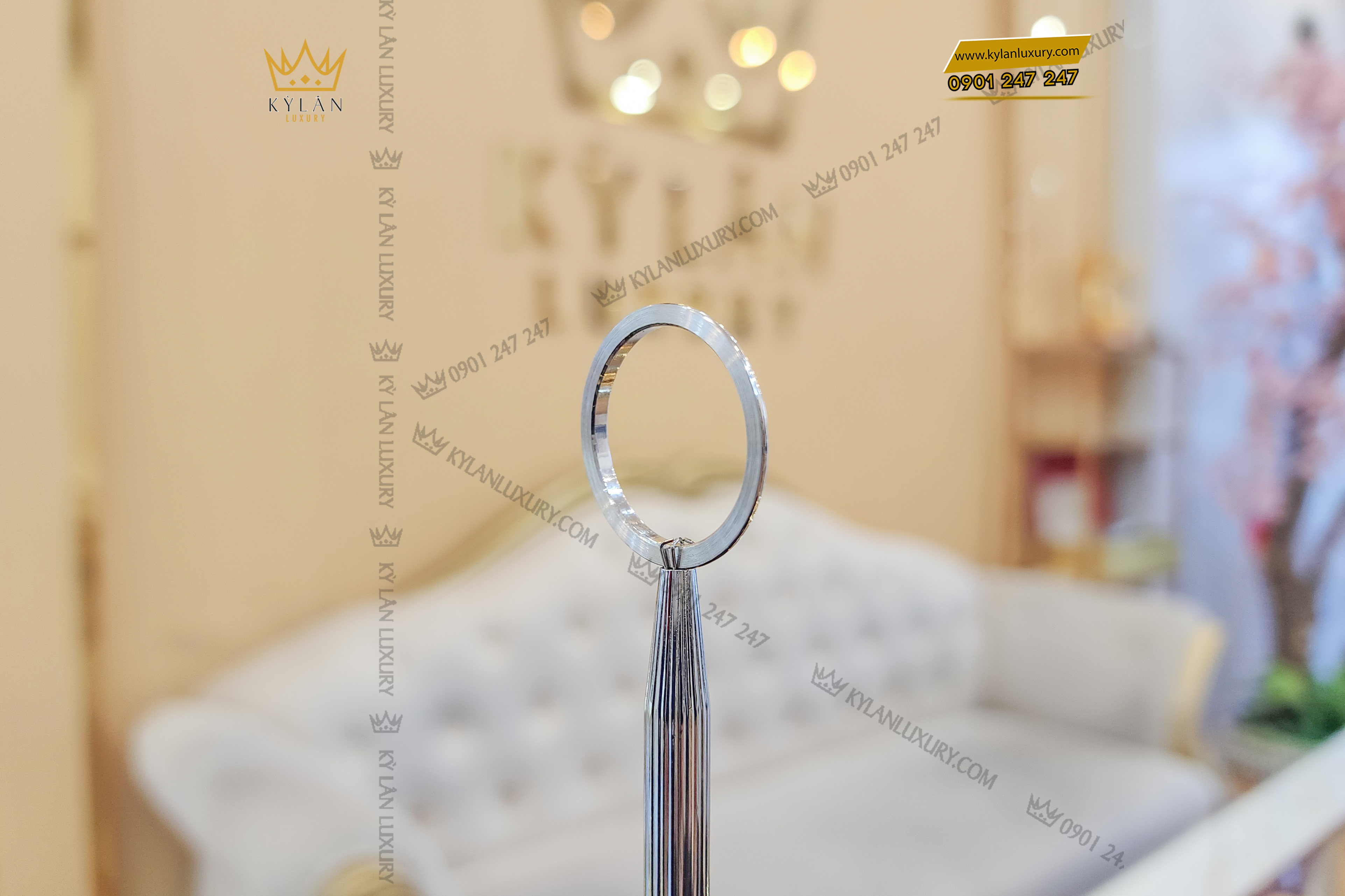 Kỳ Lân Luxury vong bezel rolex vang trang 18k au750 dinh kim cuong 6 Vòng Bezel Rolex vàng trắng 18k Au750 đính kim cương