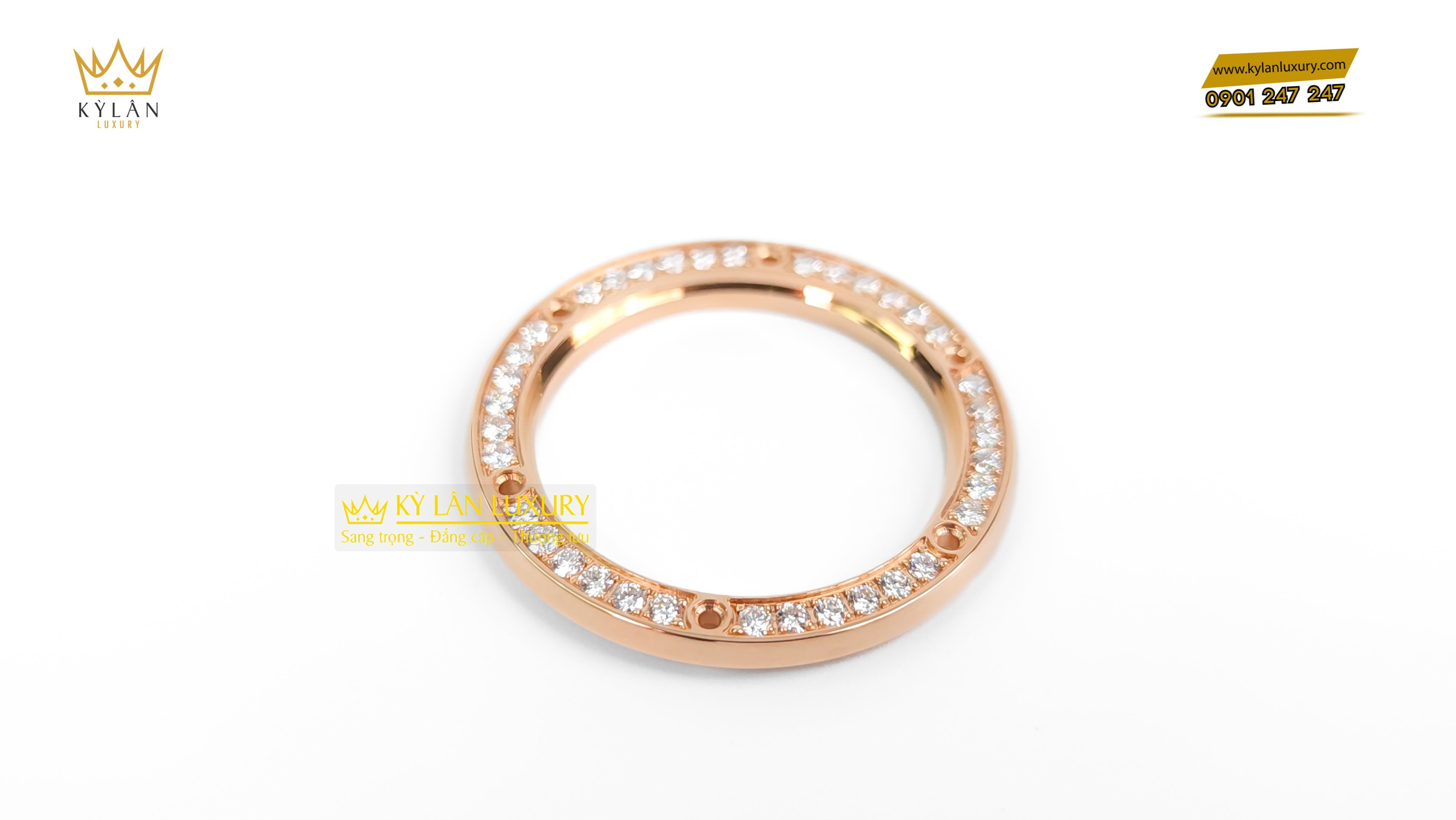 Kỳ Lân Luxury bezel diamond hublot 33mm 2 Bezel Diamond Hublot 33mm