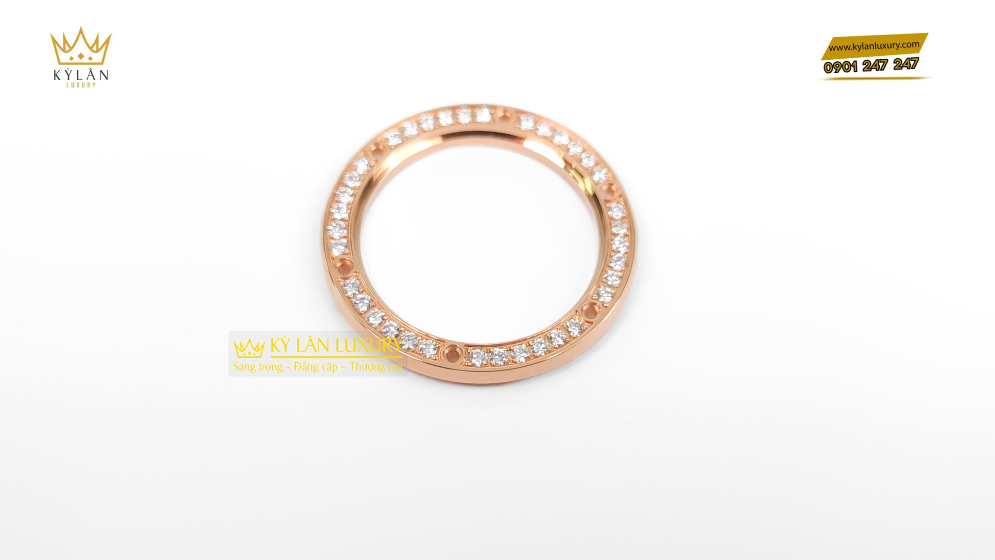 Kỳ Lân Luxury bezel diamond hublot 33mm 3 Bezel Diamond Hublot 33mm