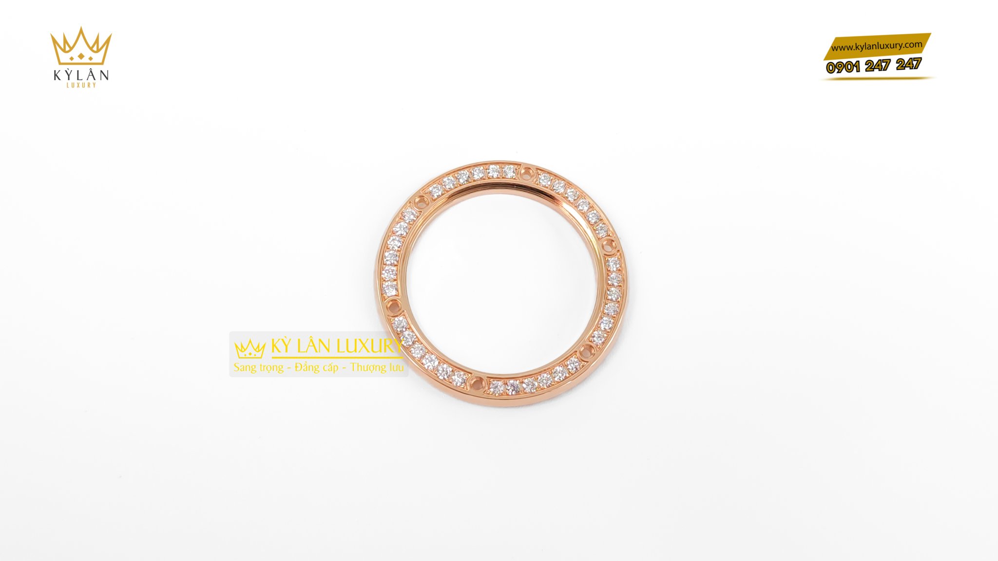 Kỳ Lân Luxury bezel diamond hublot 33mm 4 Bezel Diamond Hublot 33mm