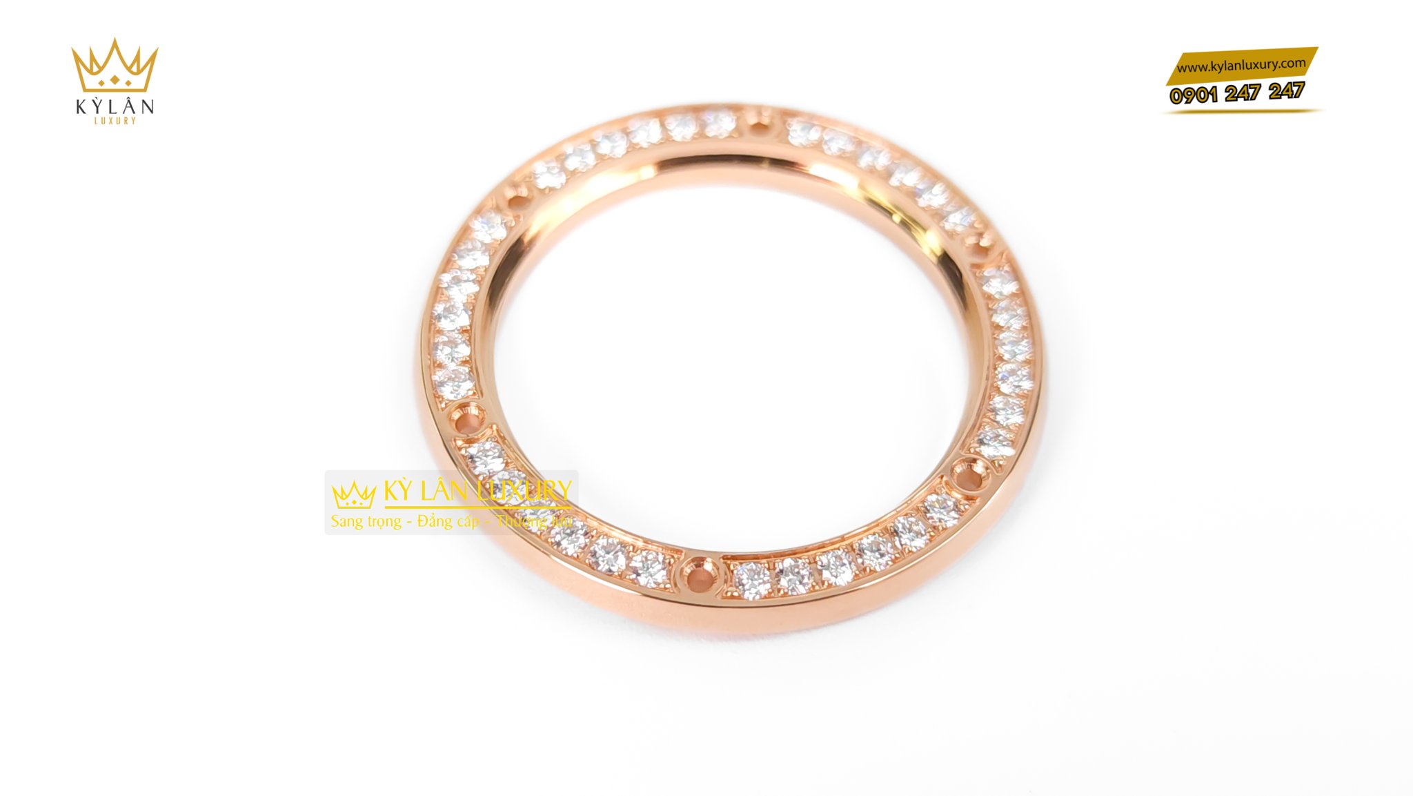 Kỳ Lân Luxury bezel diamond hublot 33mm 7 Bezel Diamond Hublot 33mm