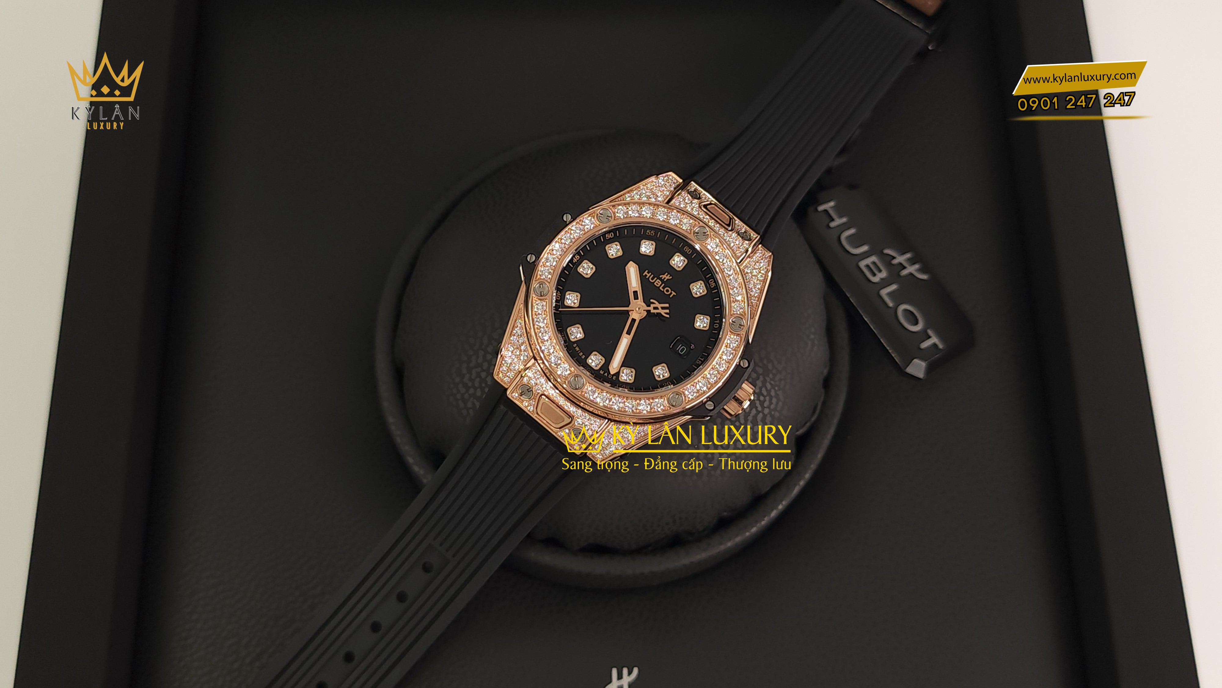 ng h Hublot Big Bang One Click King Gold Pave 485.OX.1280.RX.1604 K Lan Luxury