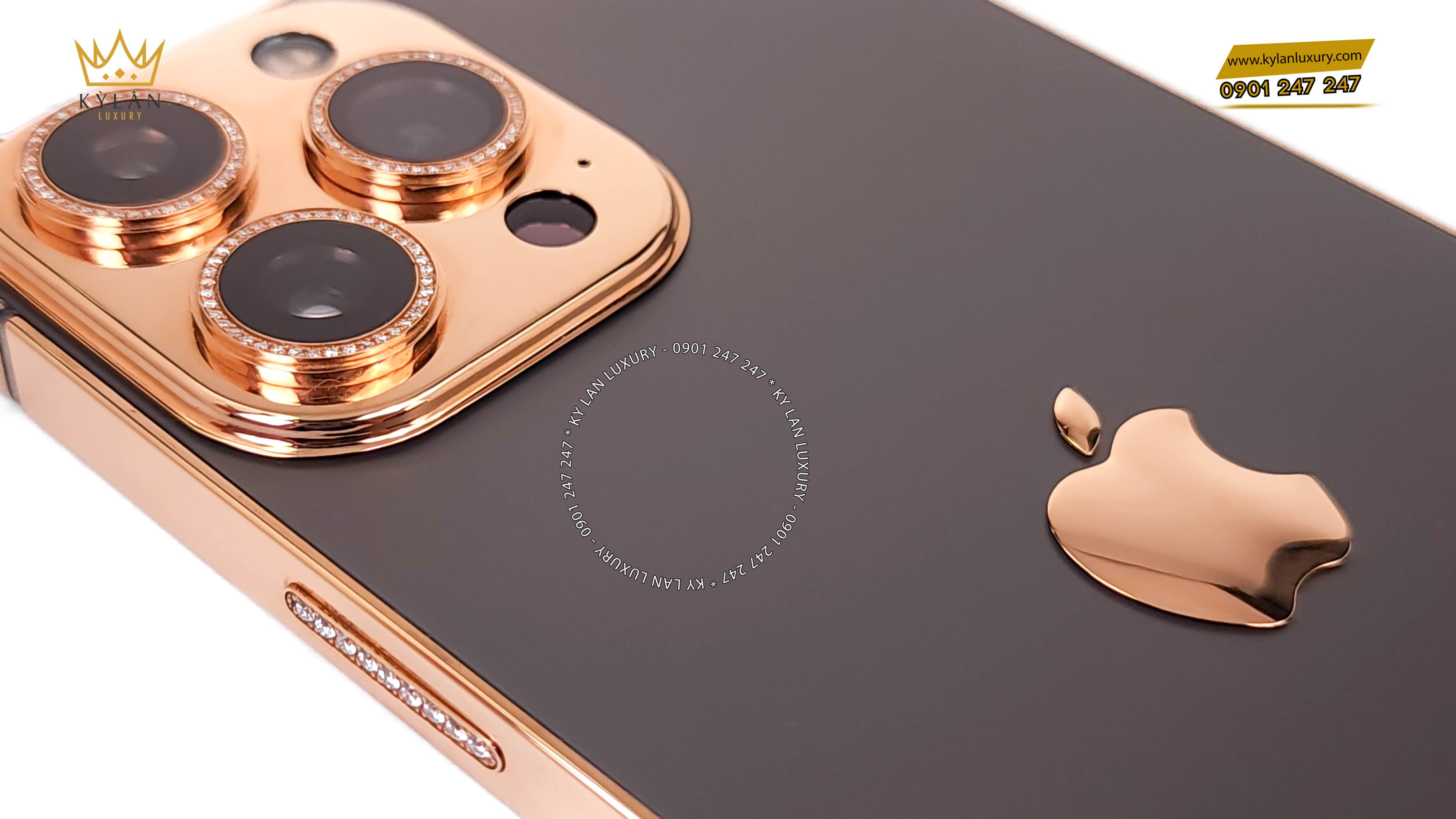 iPhone 13 Pro Max Gold 18K | Kỳ Lân Luxury
