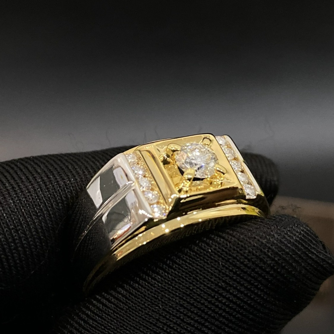 Nhẫn Nam Kim Cương Rolex 2 – Hồng Phát Diamond