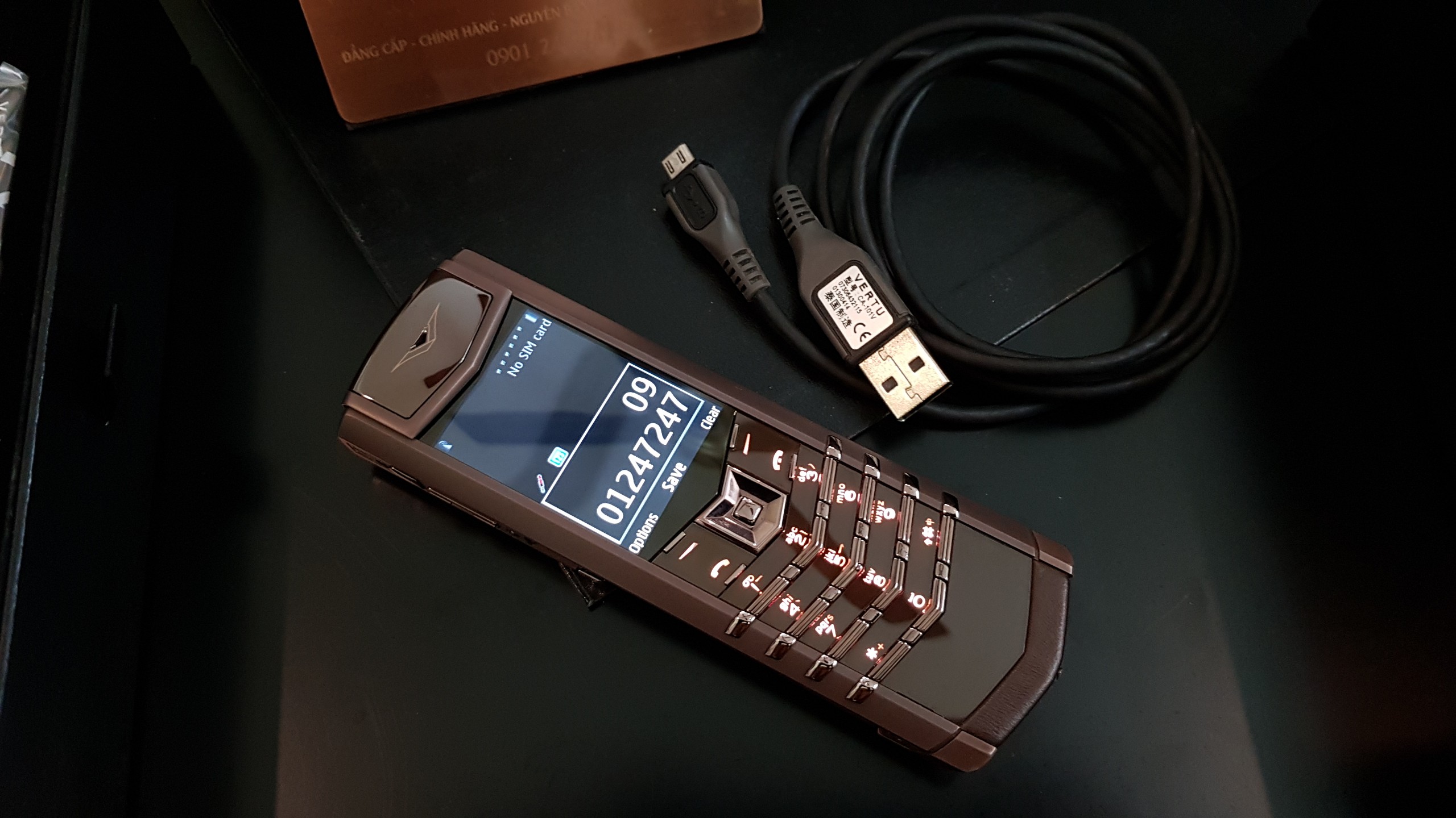 Kỳ Lân Luxury vertu signature s brown022 Vertu Signature S Brown