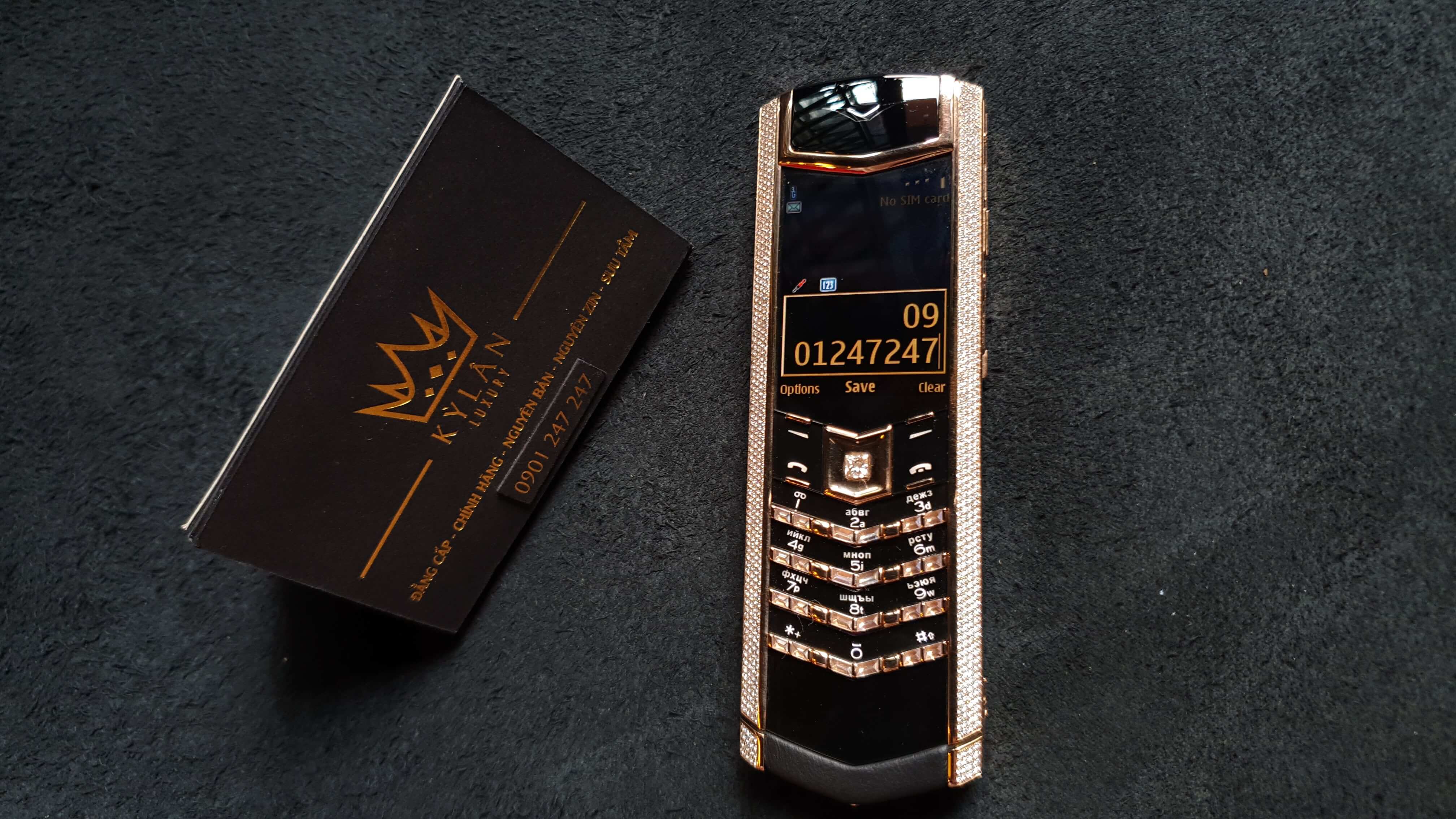 Kỳ Lân Luxury vertu signature s diamond gold full xoan thien nhien 28 Vertu Signature S Diamond Gold Full xoàn thiên nhiên - Home 3ly8