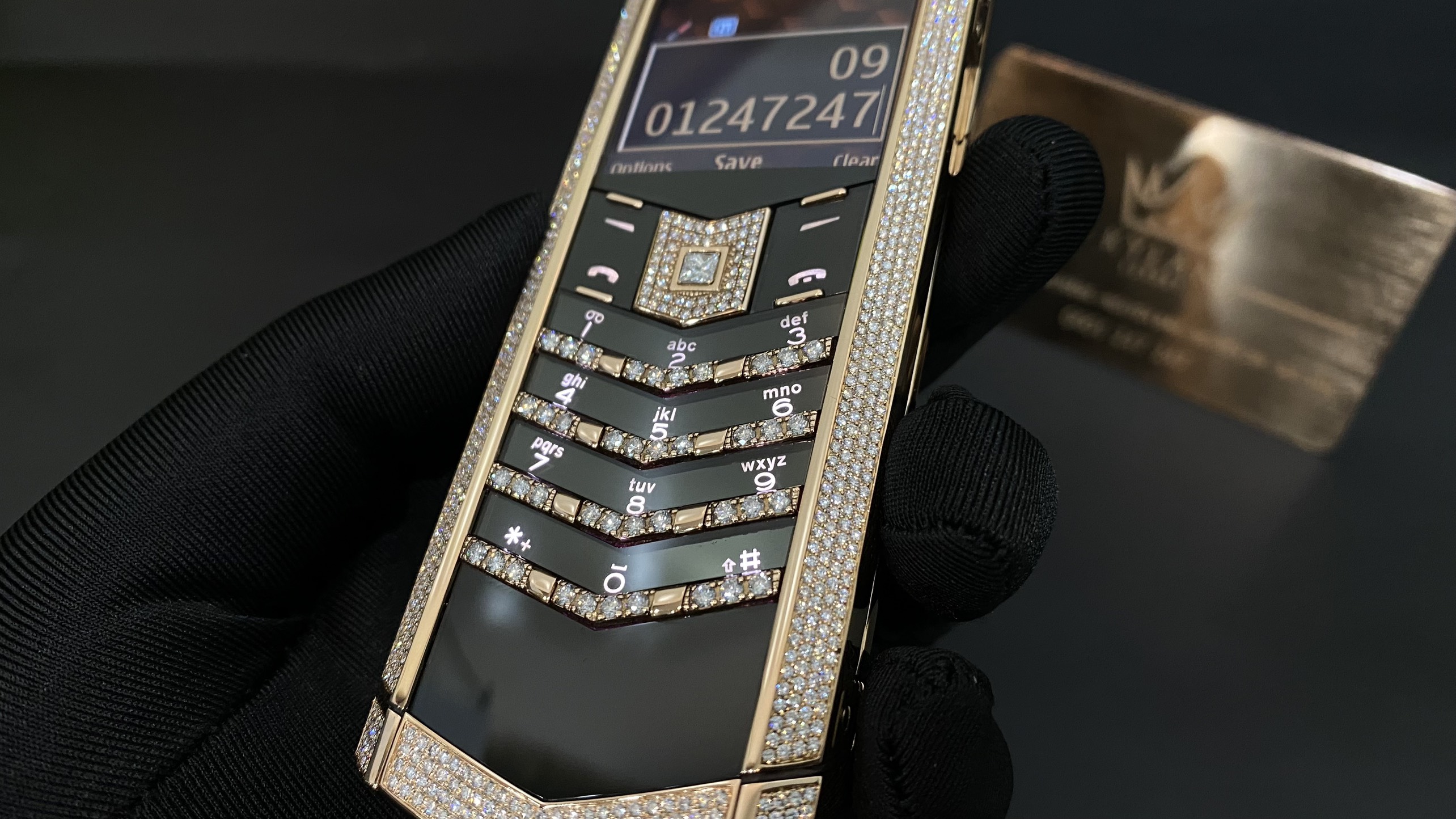 Kỳ Lân Luxury vertu signature s full gold full diamond 26 Vertu Signature S Full Gold Full Diamond