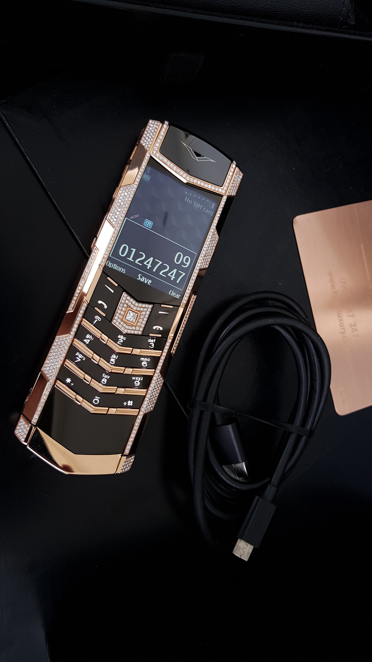 Kỳ Lân Luxury vertu signature s full gold mix diamon alternative zigzag 3 Vertu Signature S Full Gold Mix Diamon Alternative Zigzag