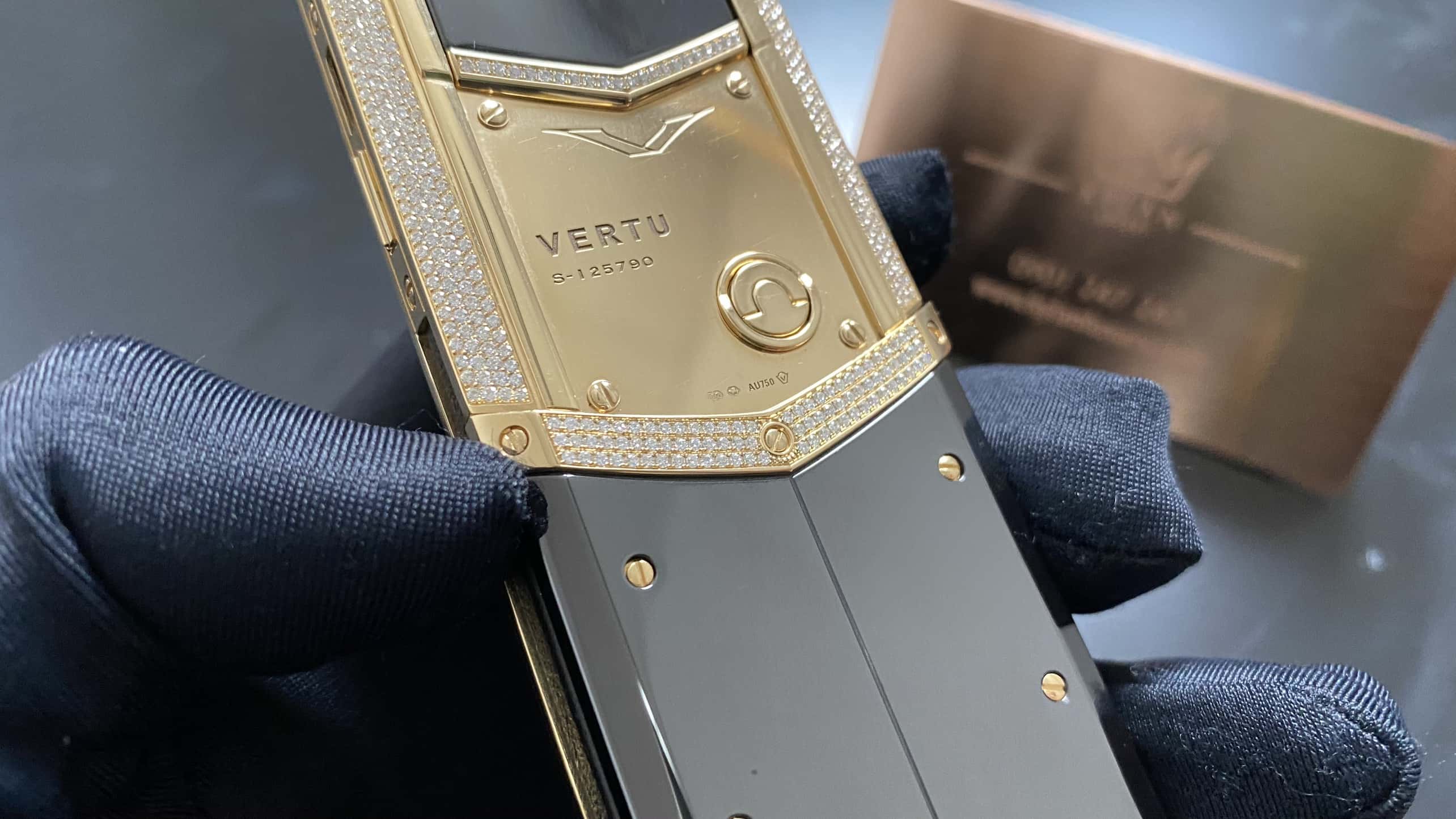 Kỳ Lân Luxury vertu signature s full kim va ng chanh fullbox 12 Vertu Signature S full kim vàng chanh fullbox
