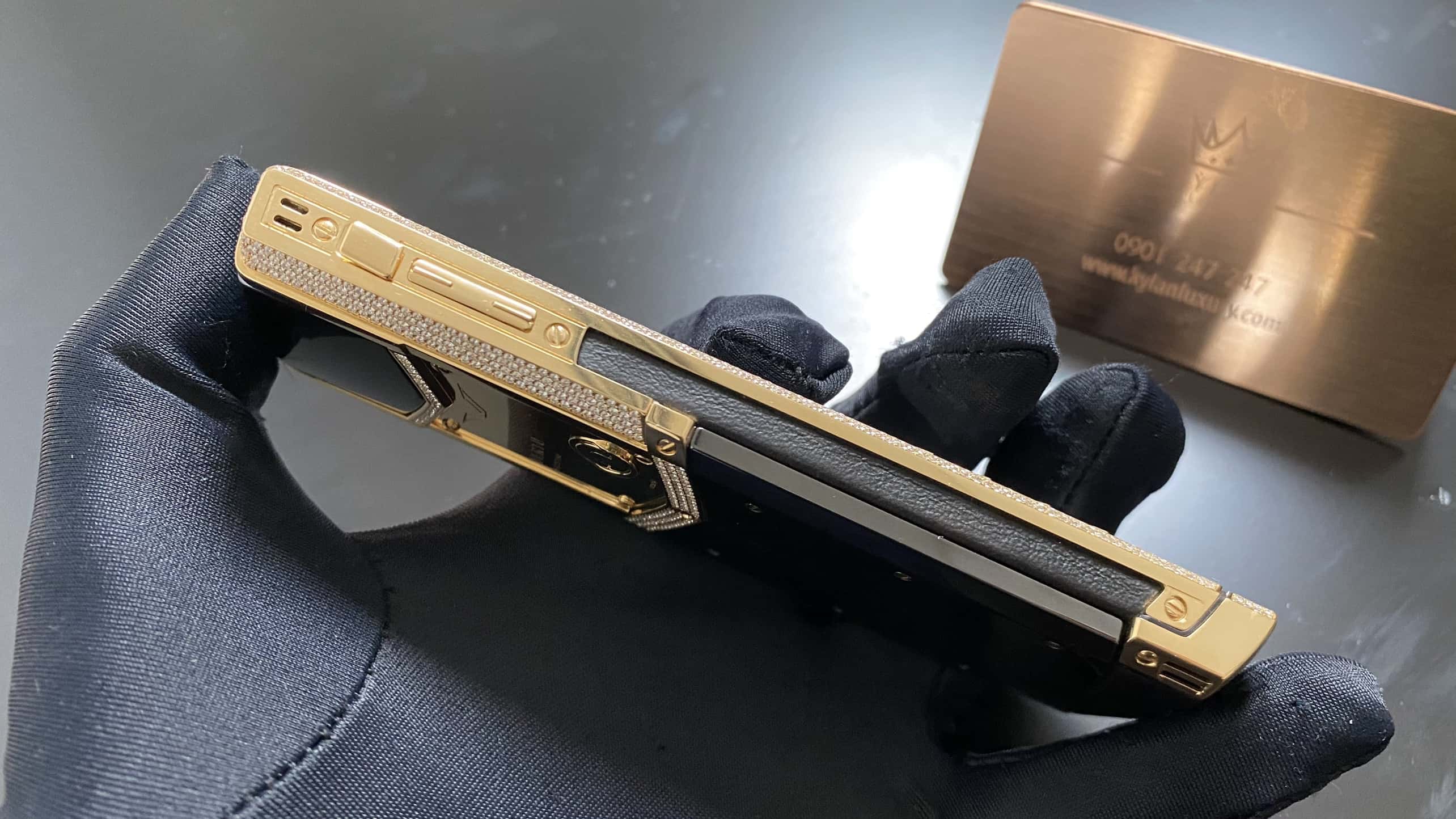 Kỳ Lân Luxury vertu signature s full kim va ng chanh fullbox 19 Vertu Signature S full kim vàng chanh fullbox