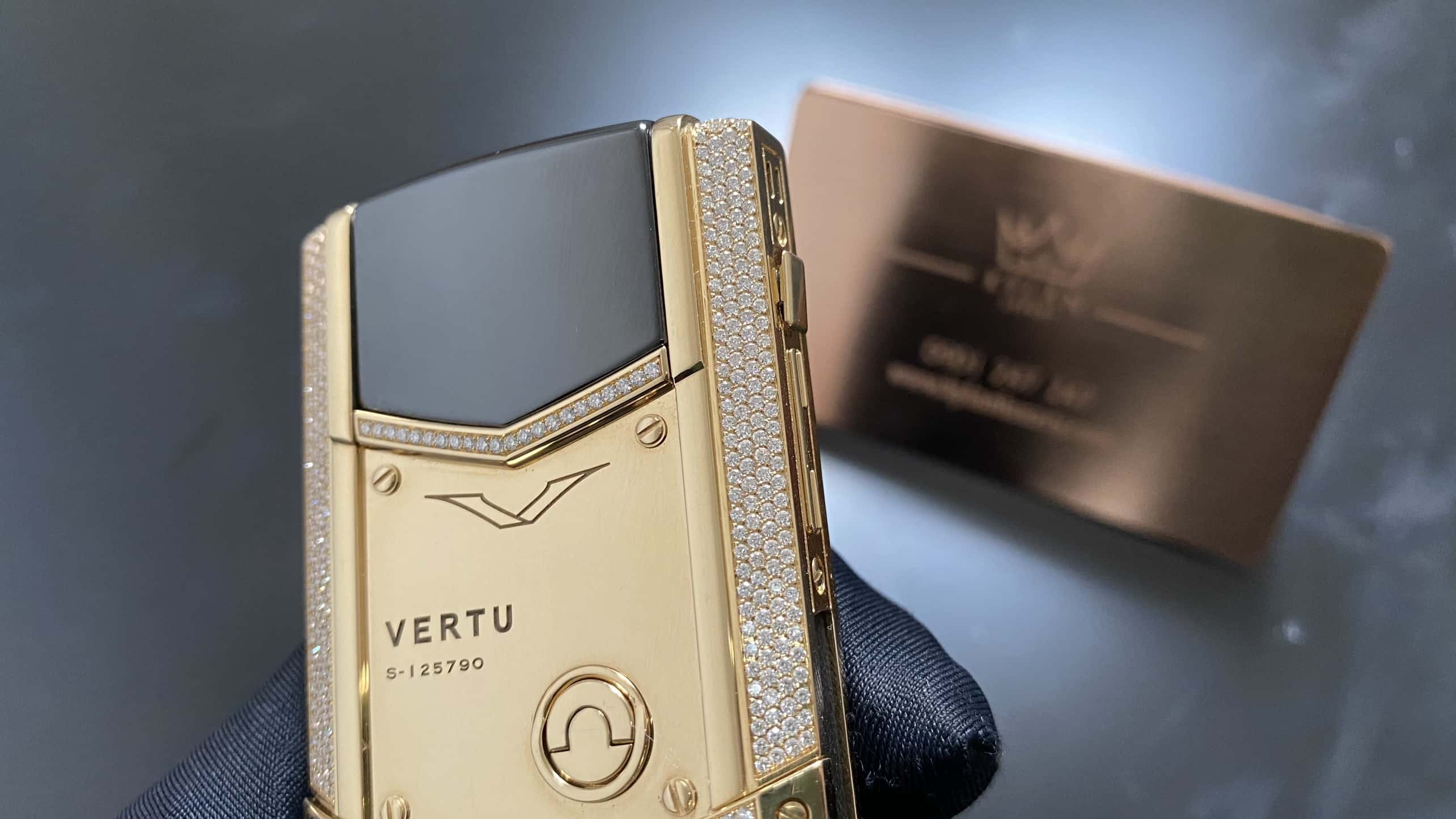 Kỳ Lân Luxury vertu signature s full kim va ng chanh fullbox 28 Vertu Signature S full kim vàng chanh fullbox