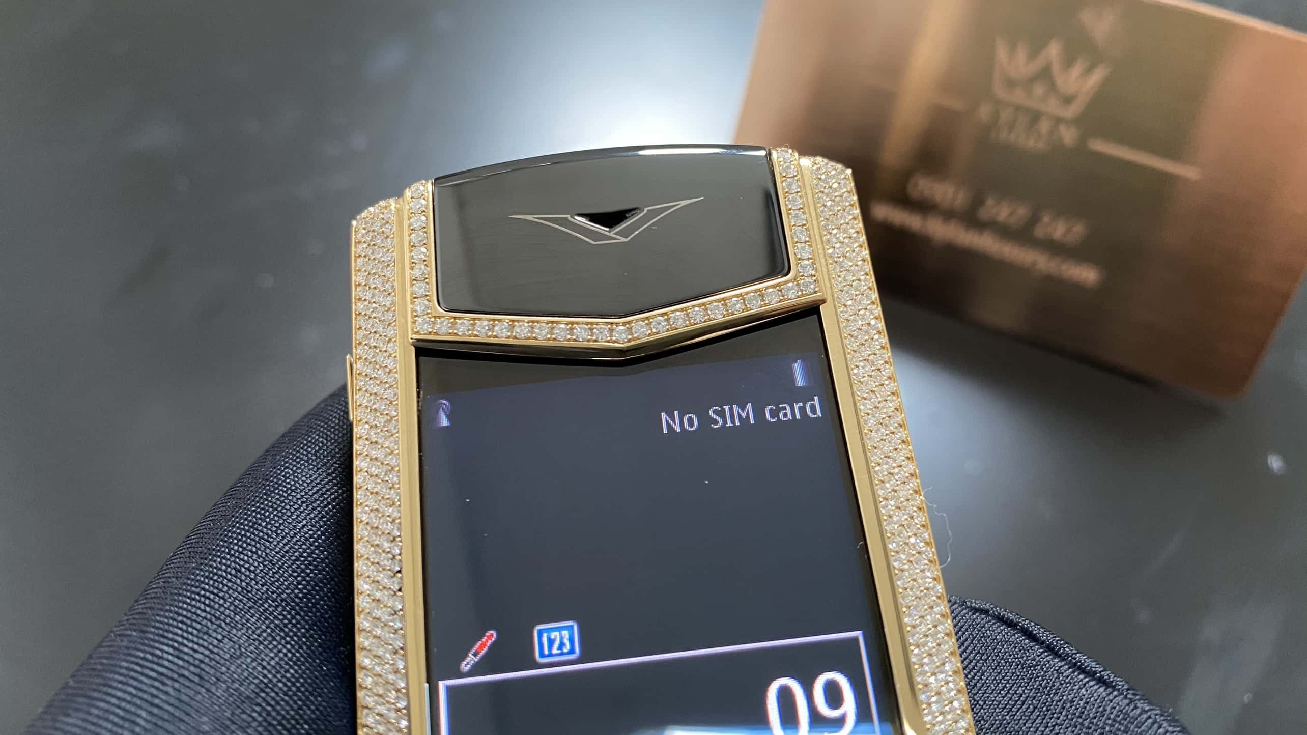 Kỳ Lân Luxury vertu signature s full kim va ng chanh fullbox 33 Vertu Signature S full kim vàng chanh fullbox