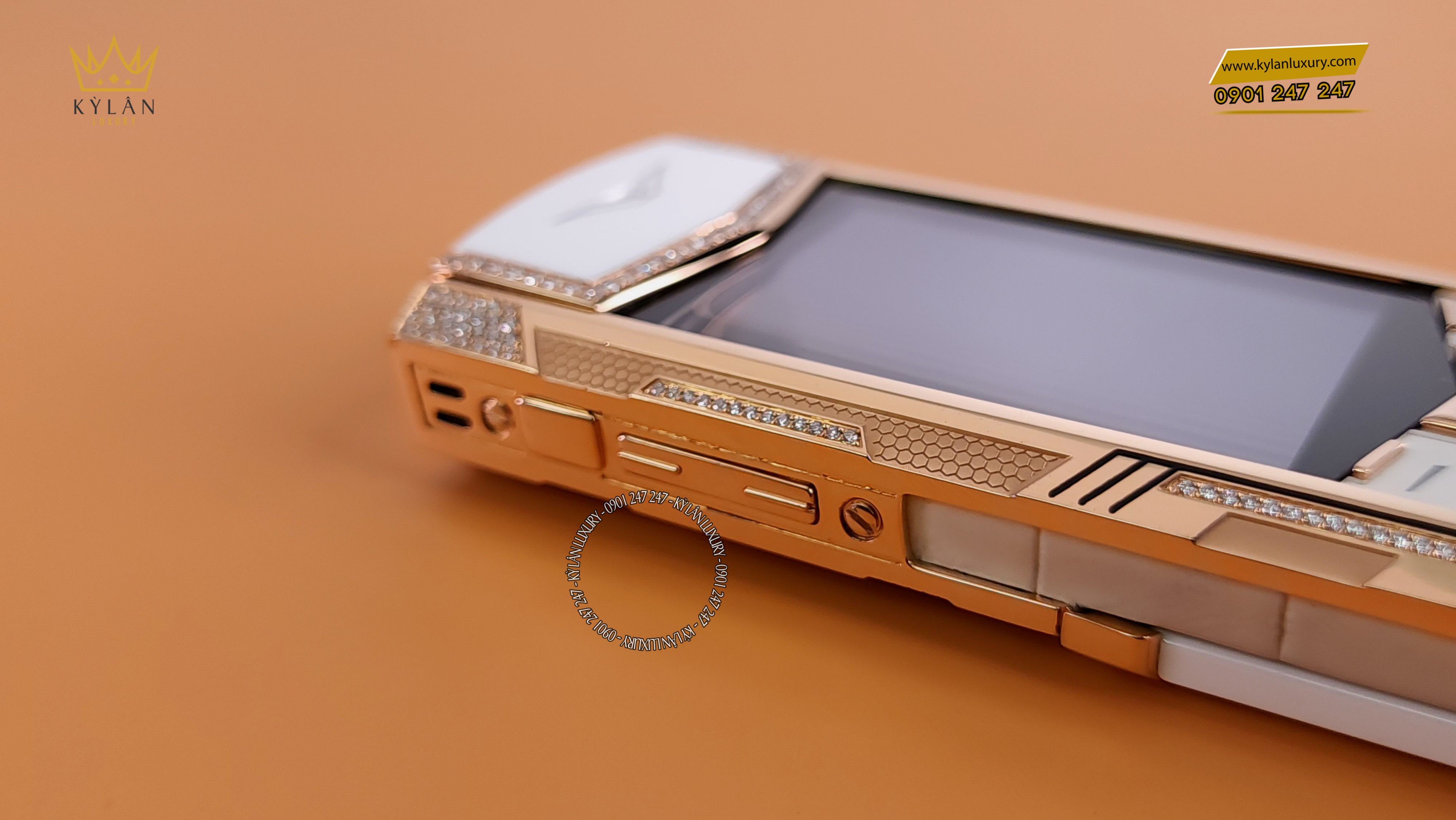 VERTU SIGNATURE S GOLD MIX DIAMOND WHITE 9 Kỳ Lân Luxury vertu signature s gold mix diamond white 10 VERTU SIGNATURE S GOLD MIX DIAMOND WHITE