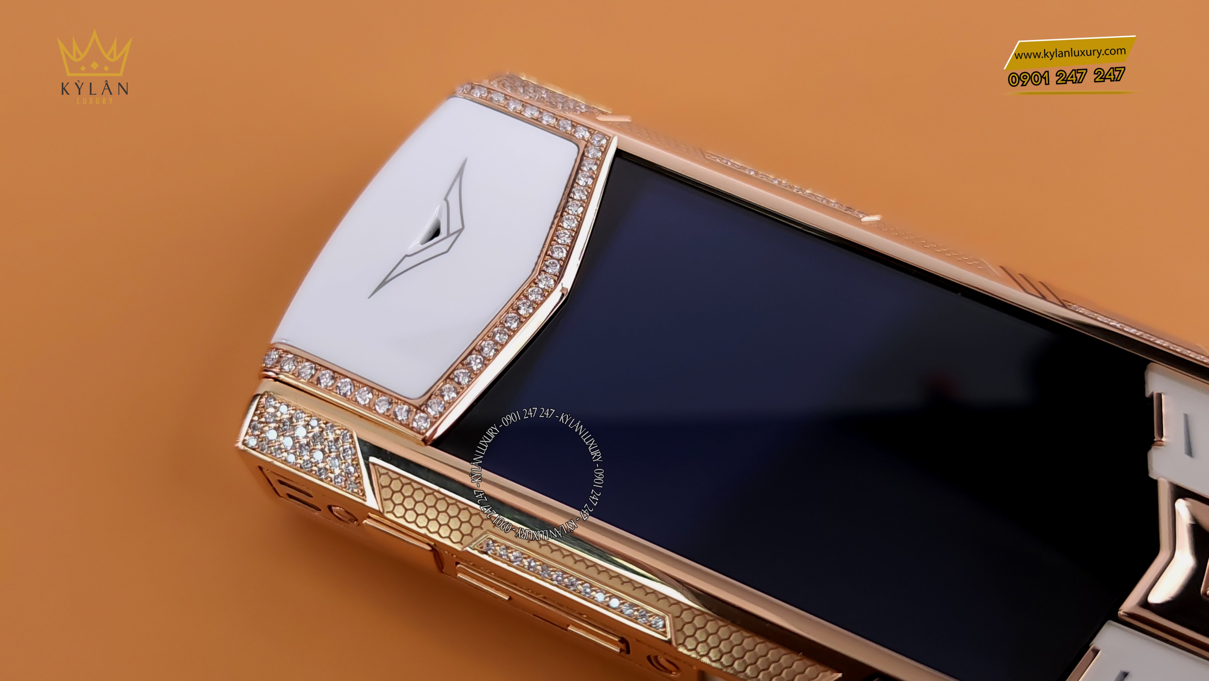 VERTU SIGNATURE S GOLD MIX DIAMOND WHITE 10 Kỳ Lân Luxury vertu signature s gold mix diamond white 11 VERTU SIGNATURE S GOLD MIX DIAMOND WHITE