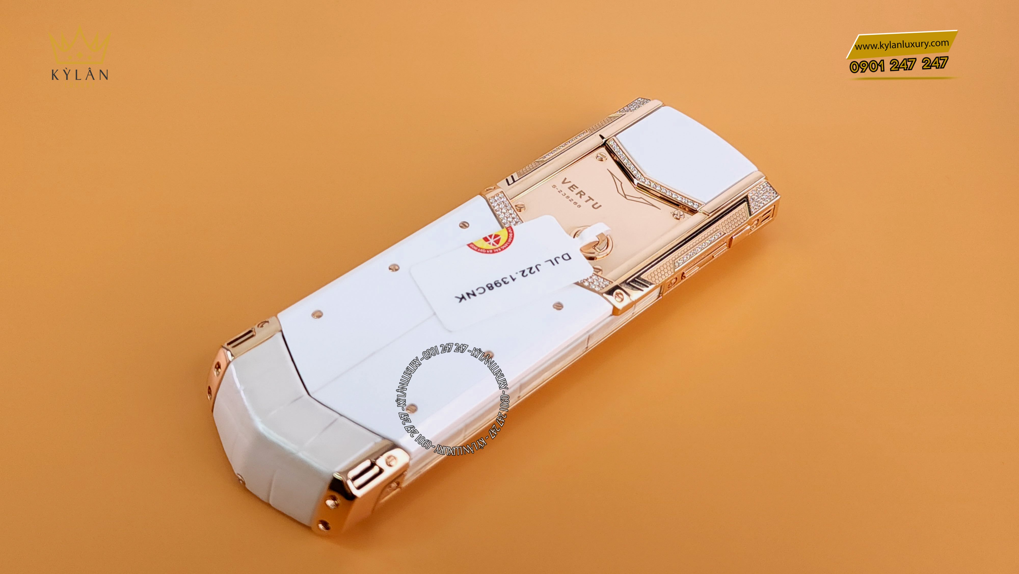 VERTU SIGNATURE S GOLD MIX DIAMOND WHITE 3 Kỳ Lân Luxury vertu signature s gold mix diamond white 13 VERTU SIGNATURE S GOLD MIX DIAMOND WHITE