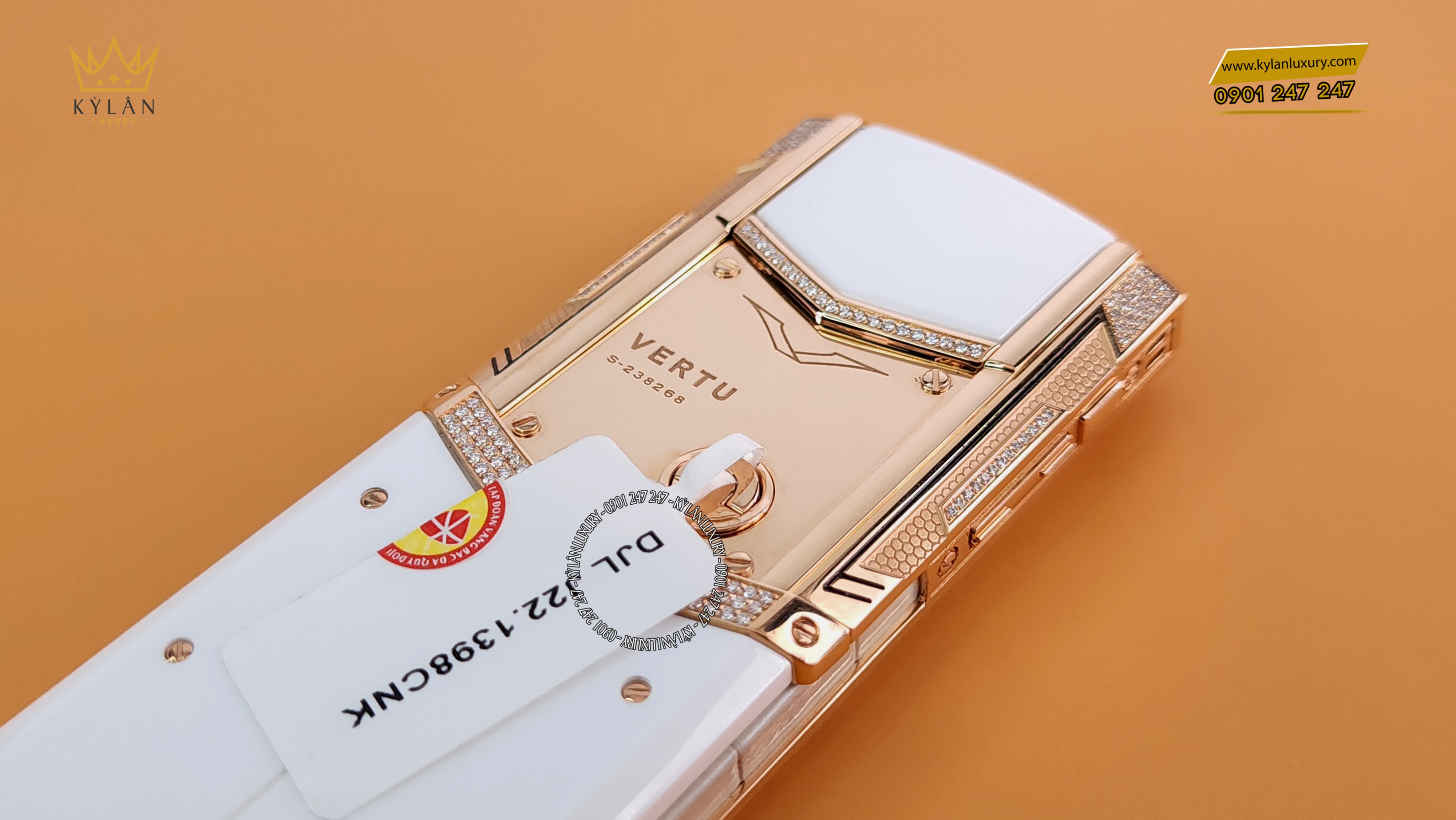 VERTU SIGNATURE S GOLD MIX DIAMOND WHITE 15 Kỳ Lân Luxury vertu signature s gold mix diamond white 4 VERTU SIGNATURE S GOLD MIX DIAMOND WHITE