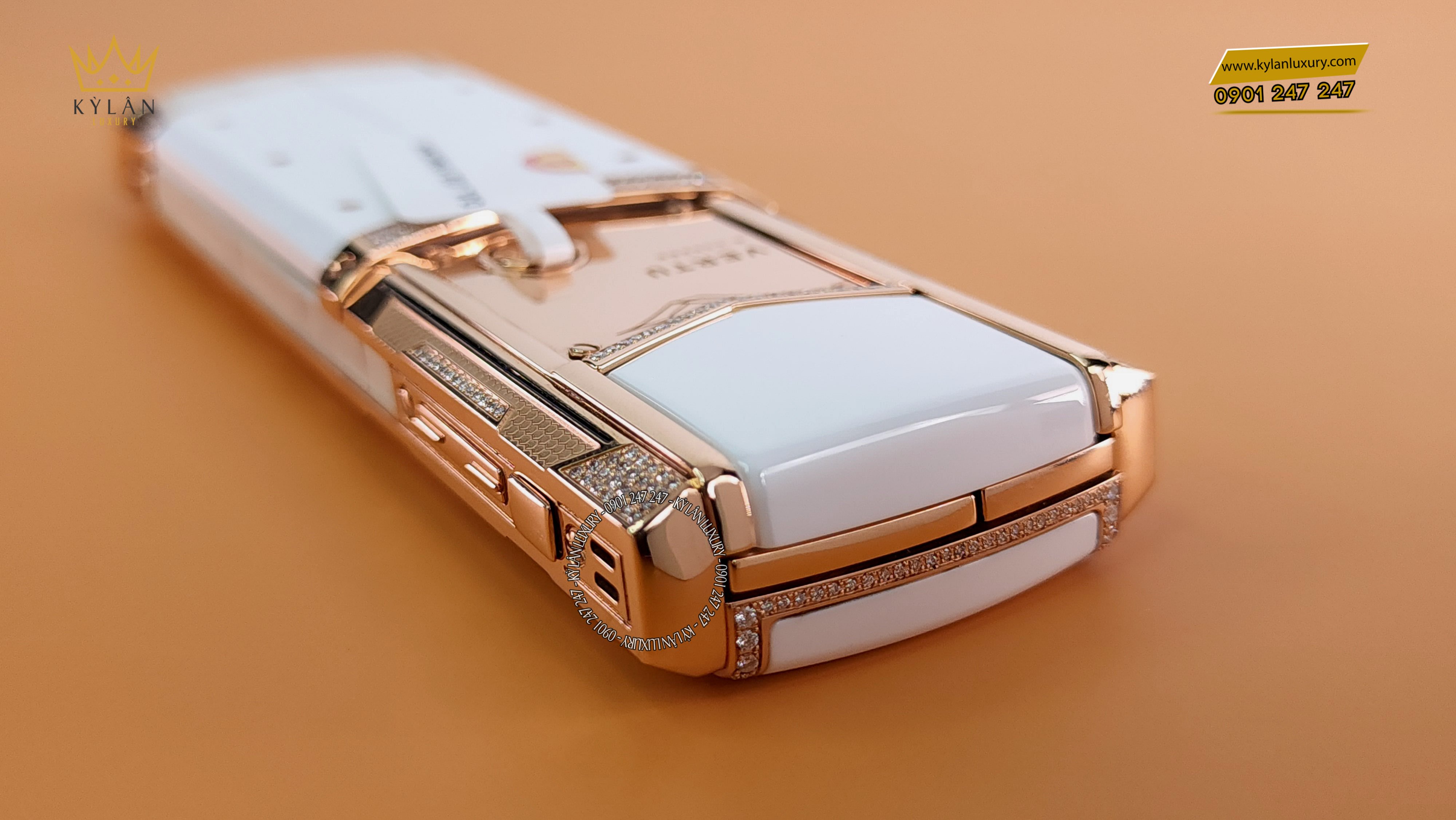 VERTU SIGNATURE S GOLD MIX DIAMOND WHITE 11 Kỳ Lân Luxury vertu signature s gold mix diamond white 7 VERTU SIGNATURE S GOLD MIX DIAMOND WHITE