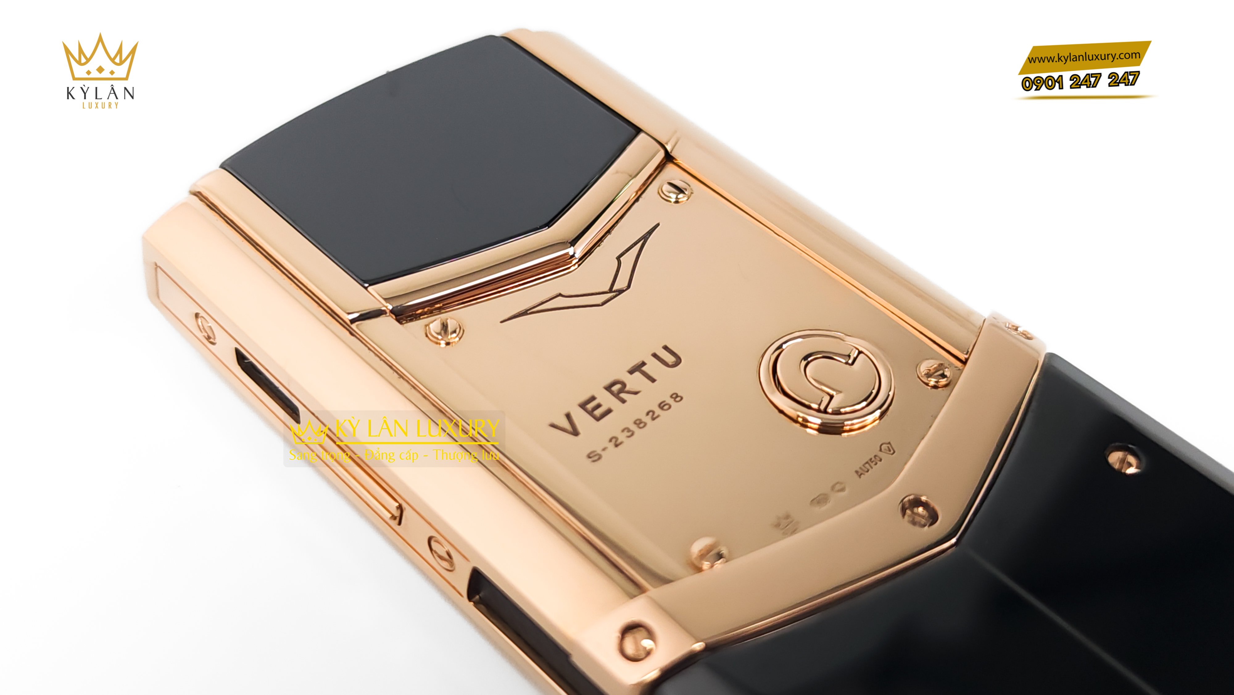 Vertu Signature S Gold Sapphire Diamond | Kỳ Lân Luxury
