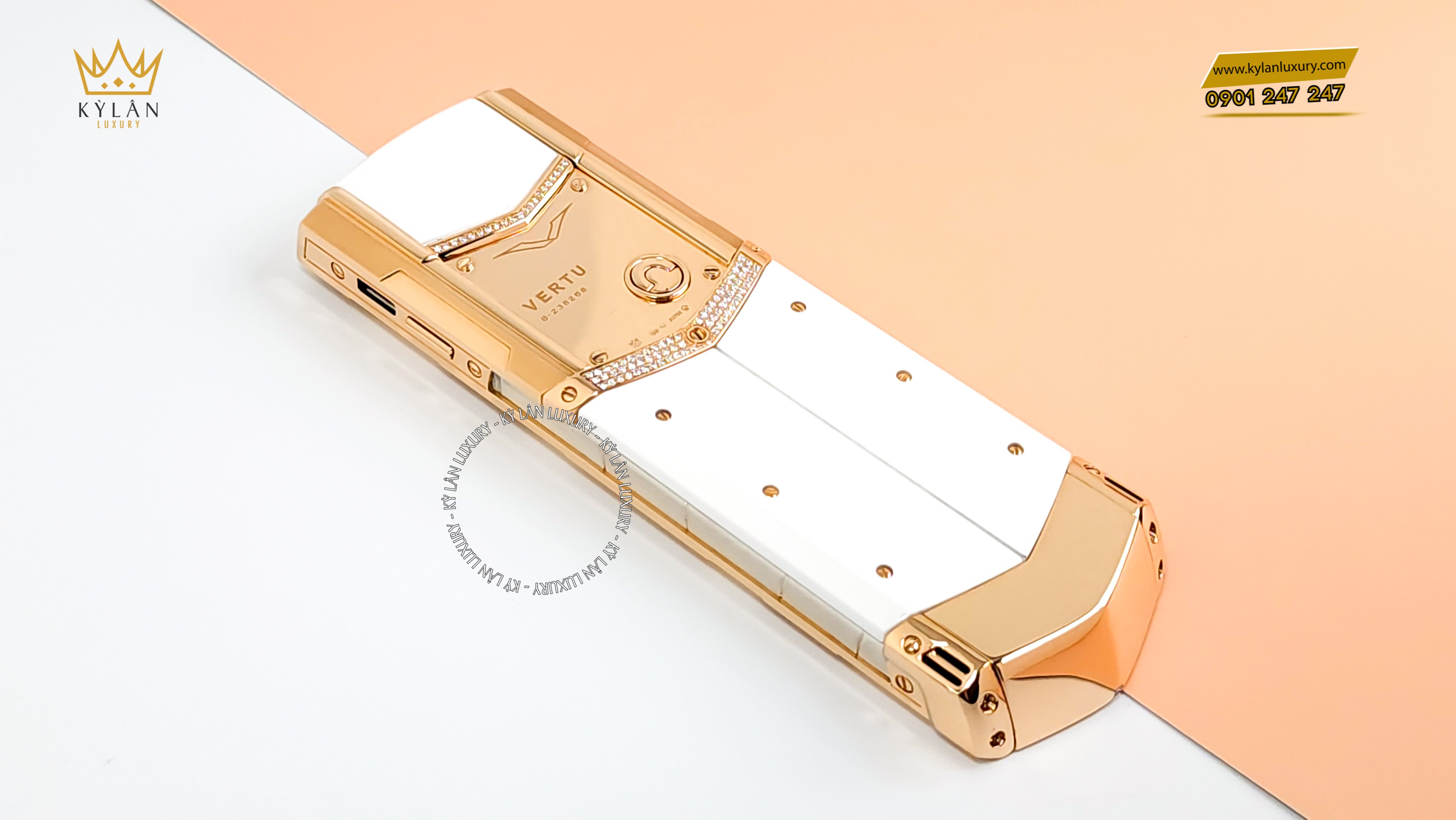 VERTU SIGNATURE S GOLD WHITE | Kỳ Lân