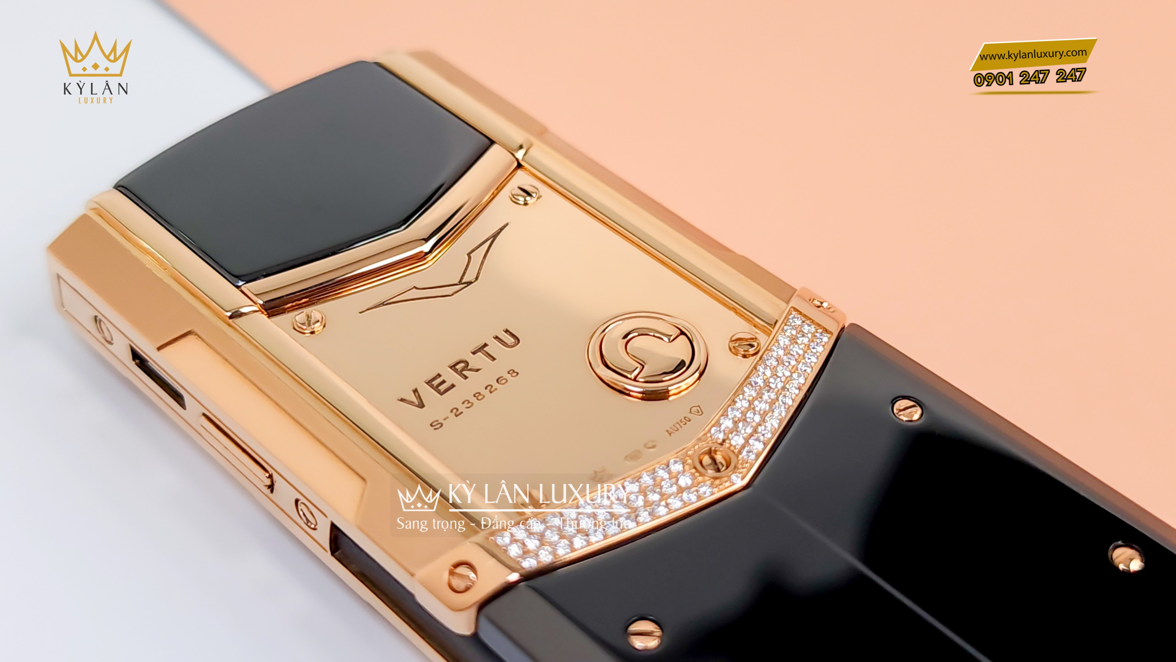 Vertu Signature S Gold Ziczac Mix Diamond | Kỳ Lân