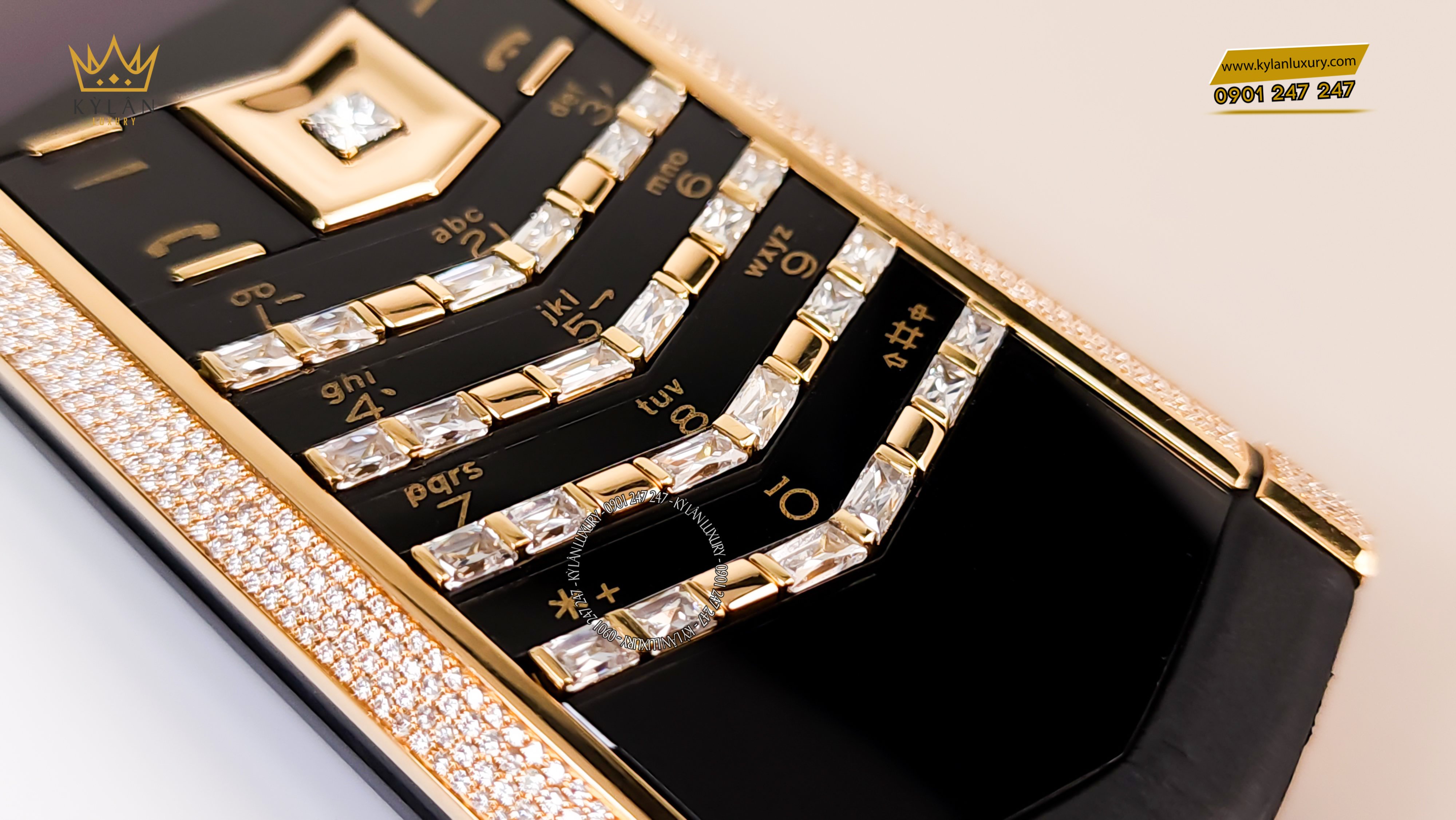 VERTU SIGNATURE S GOLD FULL DIAMOND DRAGON | Kỳ Lân Luxury