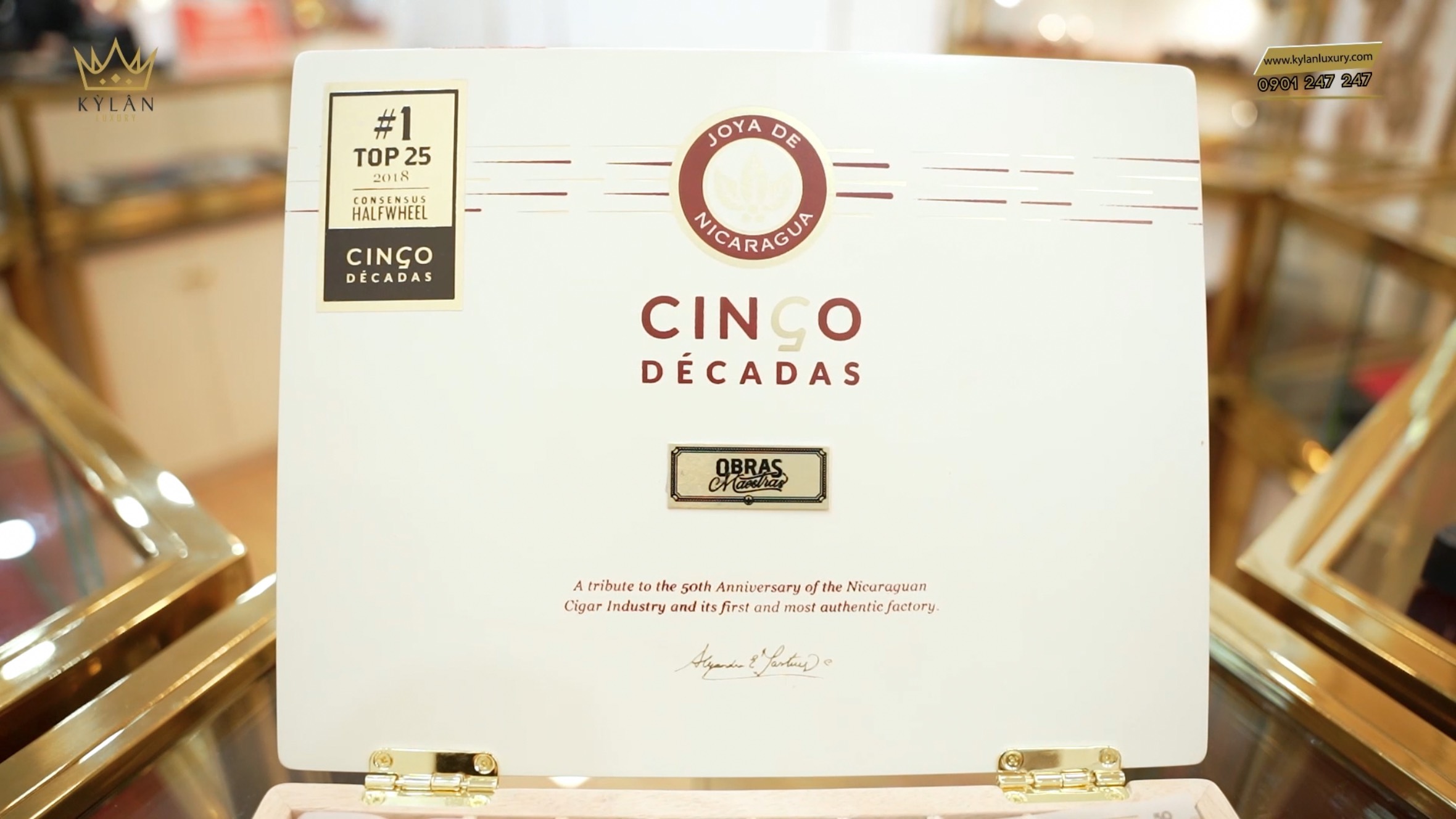 Kỳ Lân Luxury xi ga joya de nicaragua cinco decadas diadema 4 Xì gà Joya de Nicaragua Cinco Décadas Diadema