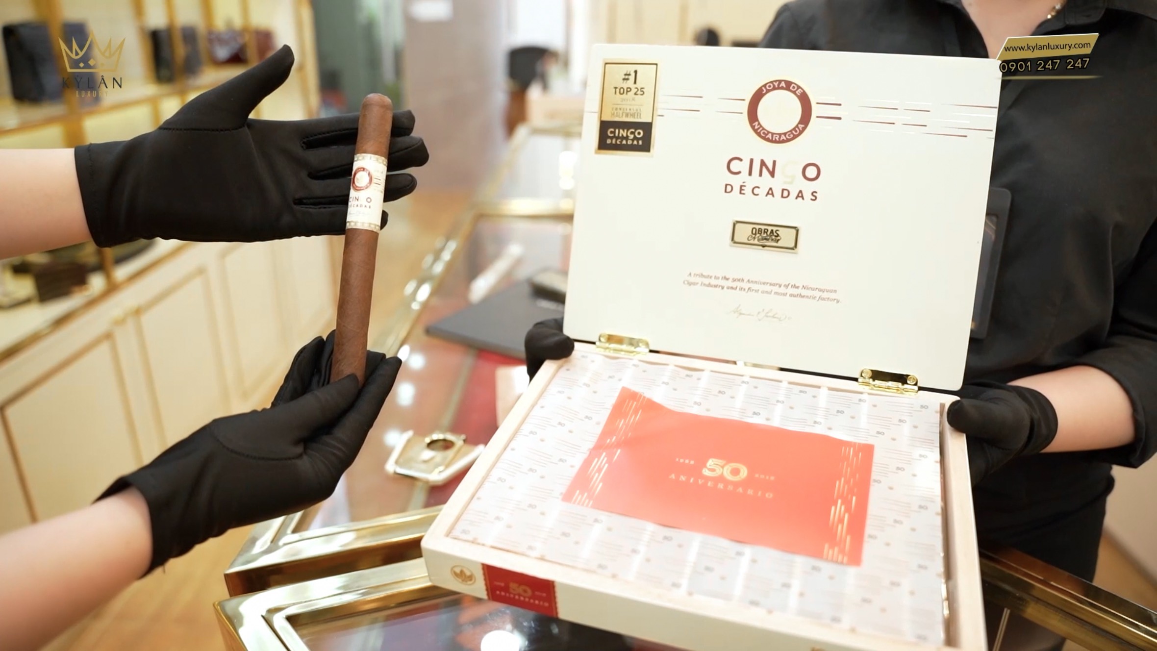 Kỳ Lân Luxury xi ga joya de nicaragua cinco decadas diadema 7 Xì gà Joya de Nicaragua Cinco Décadas Diadema