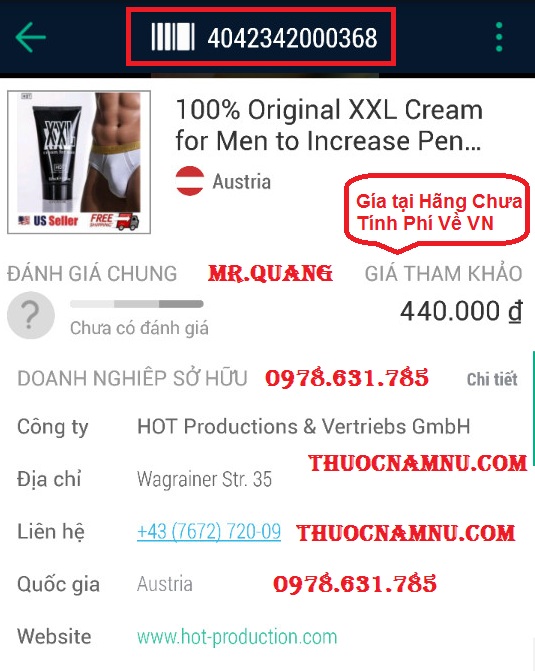 G101 Gel Làm To, Cải Thiện Sinh Lý