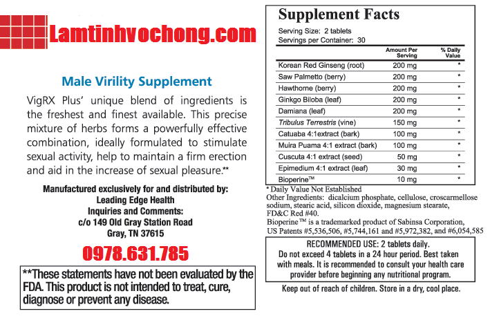 CD56 Thuốc Cường Dương 60 viên