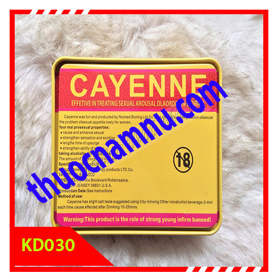 KD030 Thuốc Kích Dục CAYENNE USA 6 Lọ