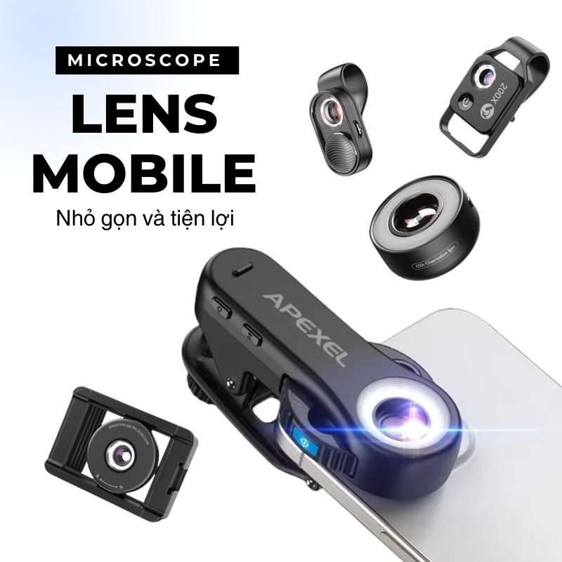 Lens microscope cho điện thoại | Huy Linh