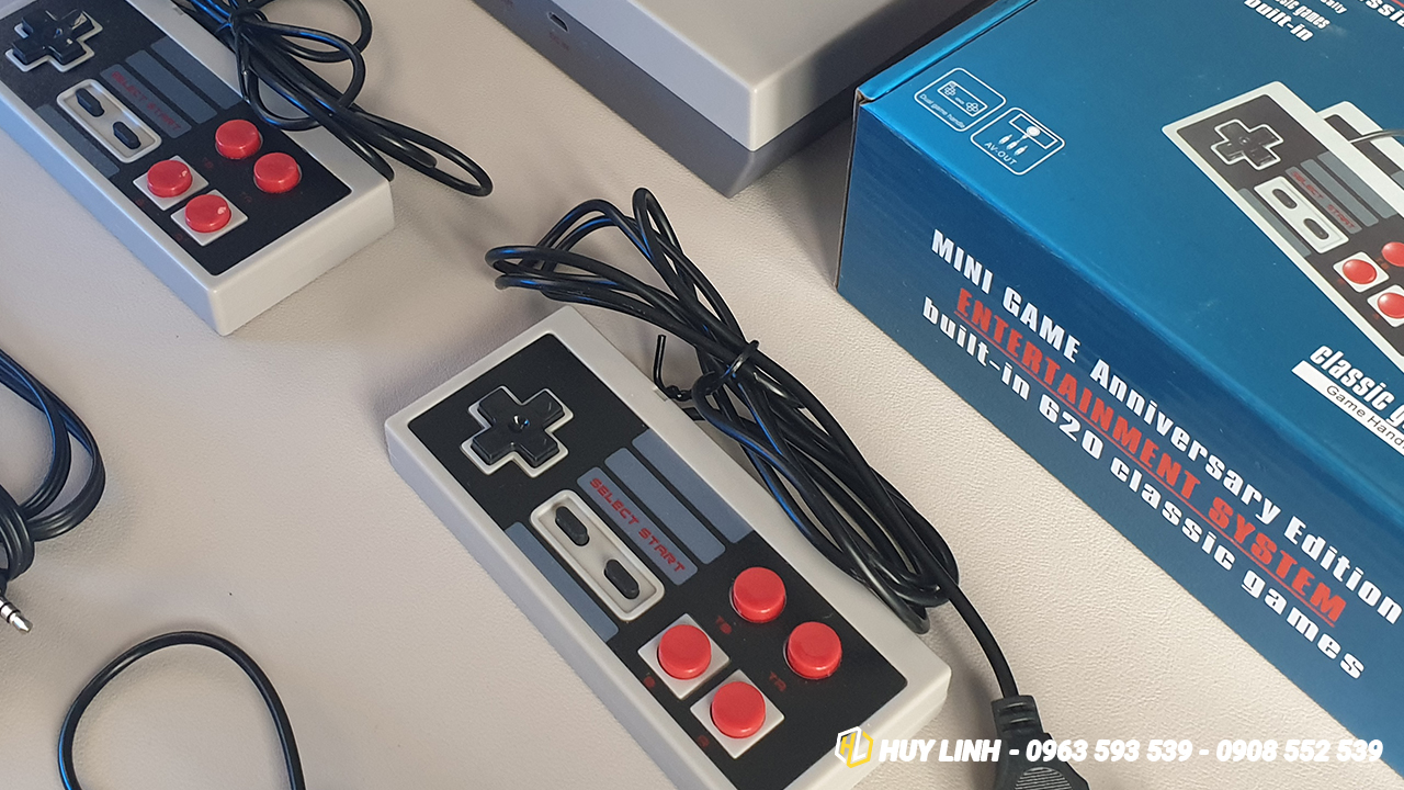 Máy chơi game 2 người chơi only one- HD GAME 620 game, kết nối TV, đồ họa  3D phiên bản SNES Mini SFC Retro Game cầm tay 4 nút cao cấp- BẢO