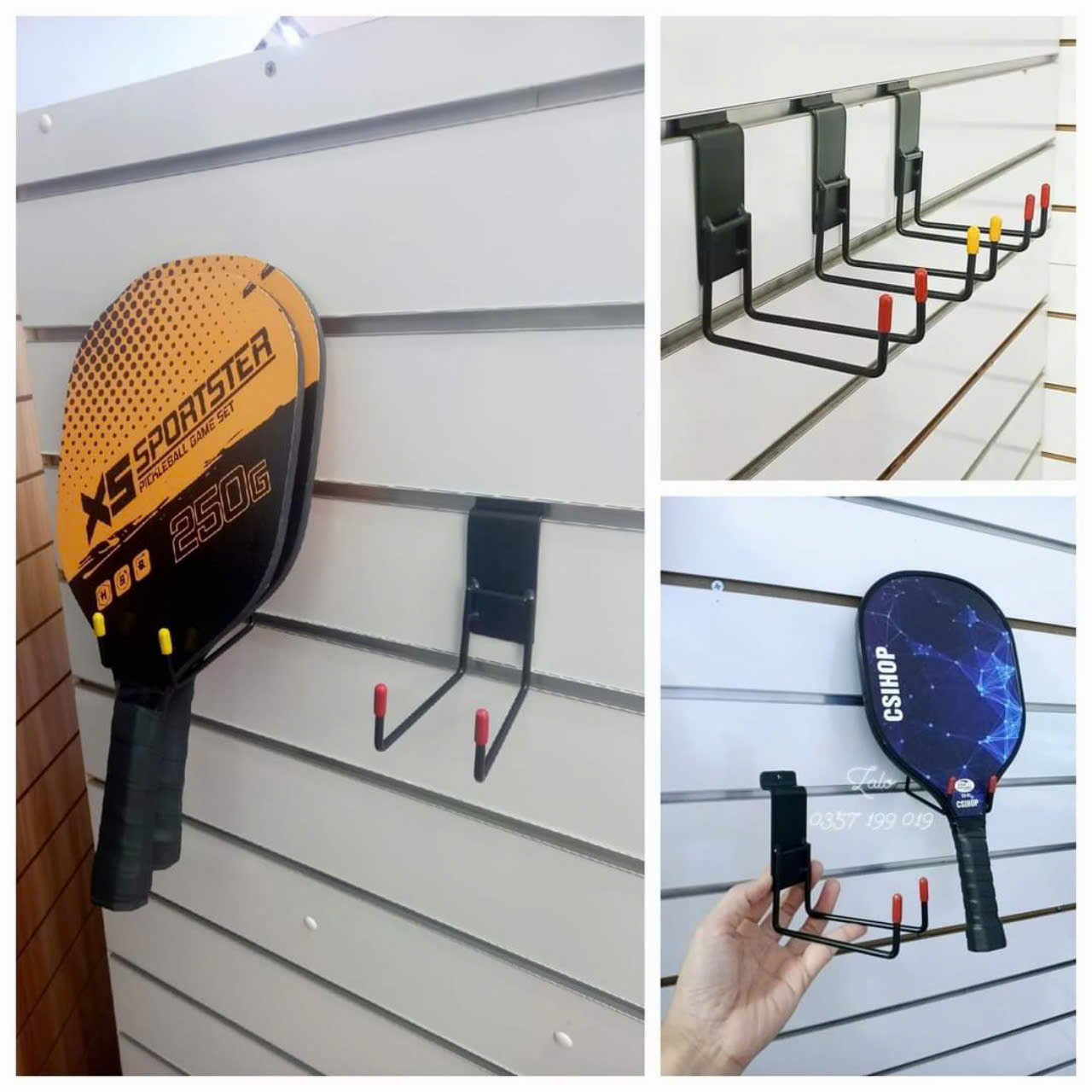 Móc treo vợt bóng bàn/pickleball - Giải pháp tối ưu cho không gian trưng bày chuyên nghiệp