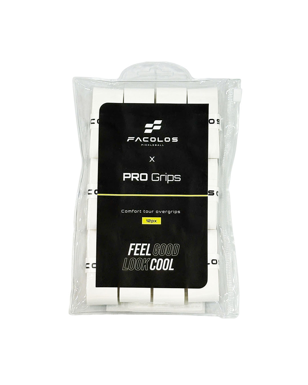 Quấn Cán Vợt Pickleball Facolos Pro Grips – Vỷ 12 Chiếc PU Cao Cấp