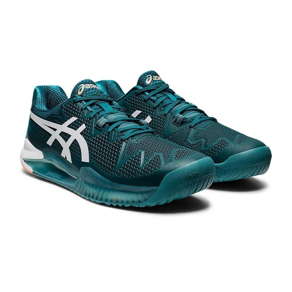 Giày Tennis Asics Gel-Resolution 8 Velvet Pine/White (1041A079-300)