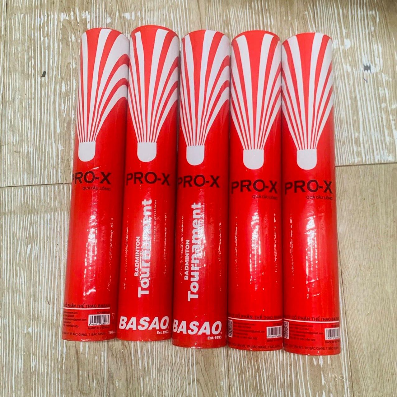 Quả Cầu Lông Ba Sao PRO-X Đỏ/Trắng (New 2024) – 12 Quả Chơi Trong Nhà