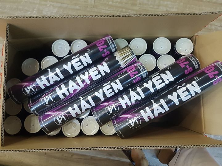 Thùng 50 Hộp Cầu Lông Hải Yến S-70 Chơi Trong Nhà