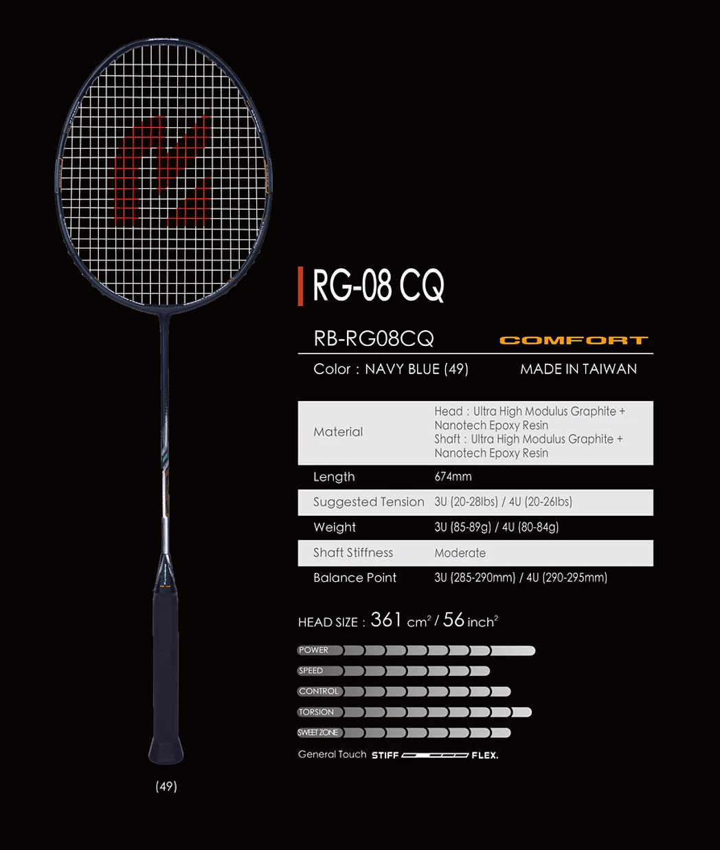 Vợt Cầu Lông Redson Rigidity 08 CQ NEW 2024 | Japan Chính Hãng