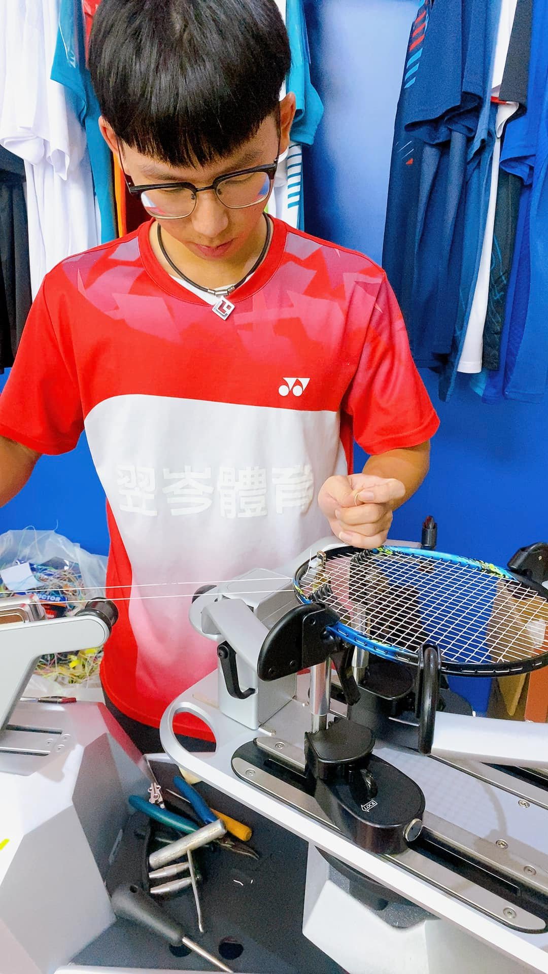 Máy Điện Tử Căng Vợt Yonex PRECISION 8.0 | Màu Bạc