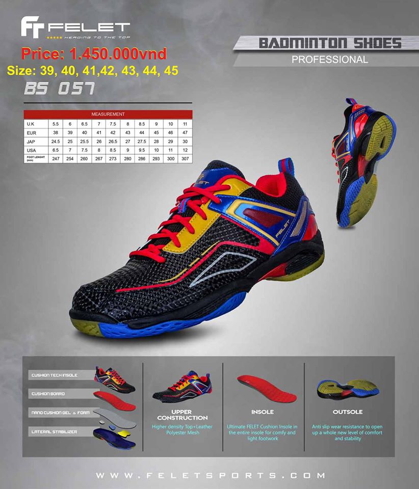 Giày cầu lông Felet BS 057