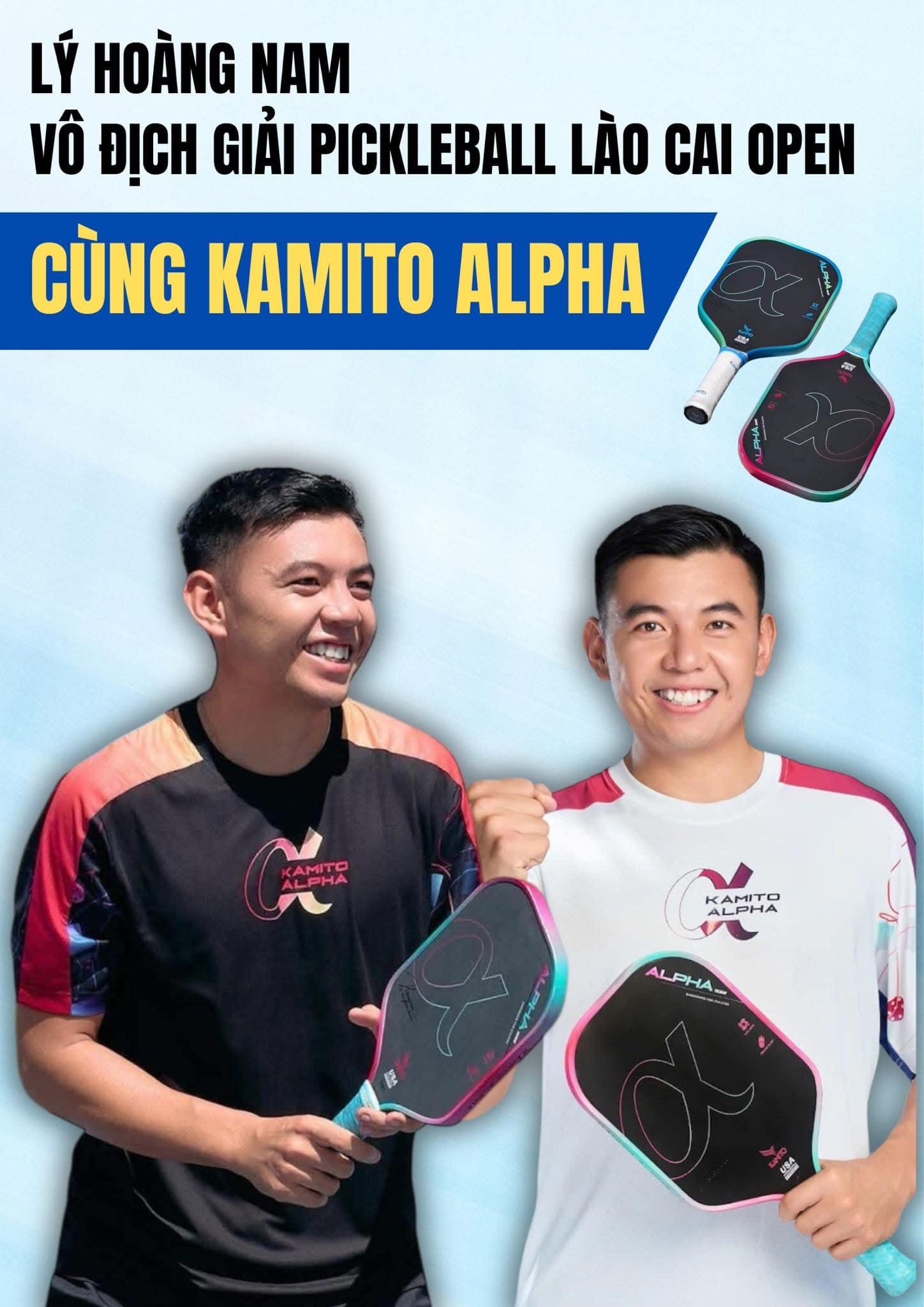 Vợt Pickleball Kamito Alpha α Lý Hoàng Nam
