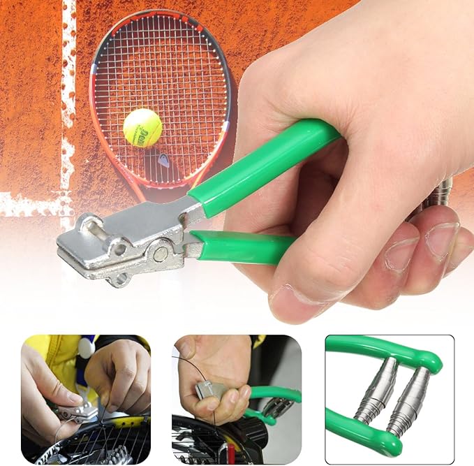 Kẹp bắt đầu căng dây vợt cầu lông, tennis - Loại 3 lò xo chắc chắn