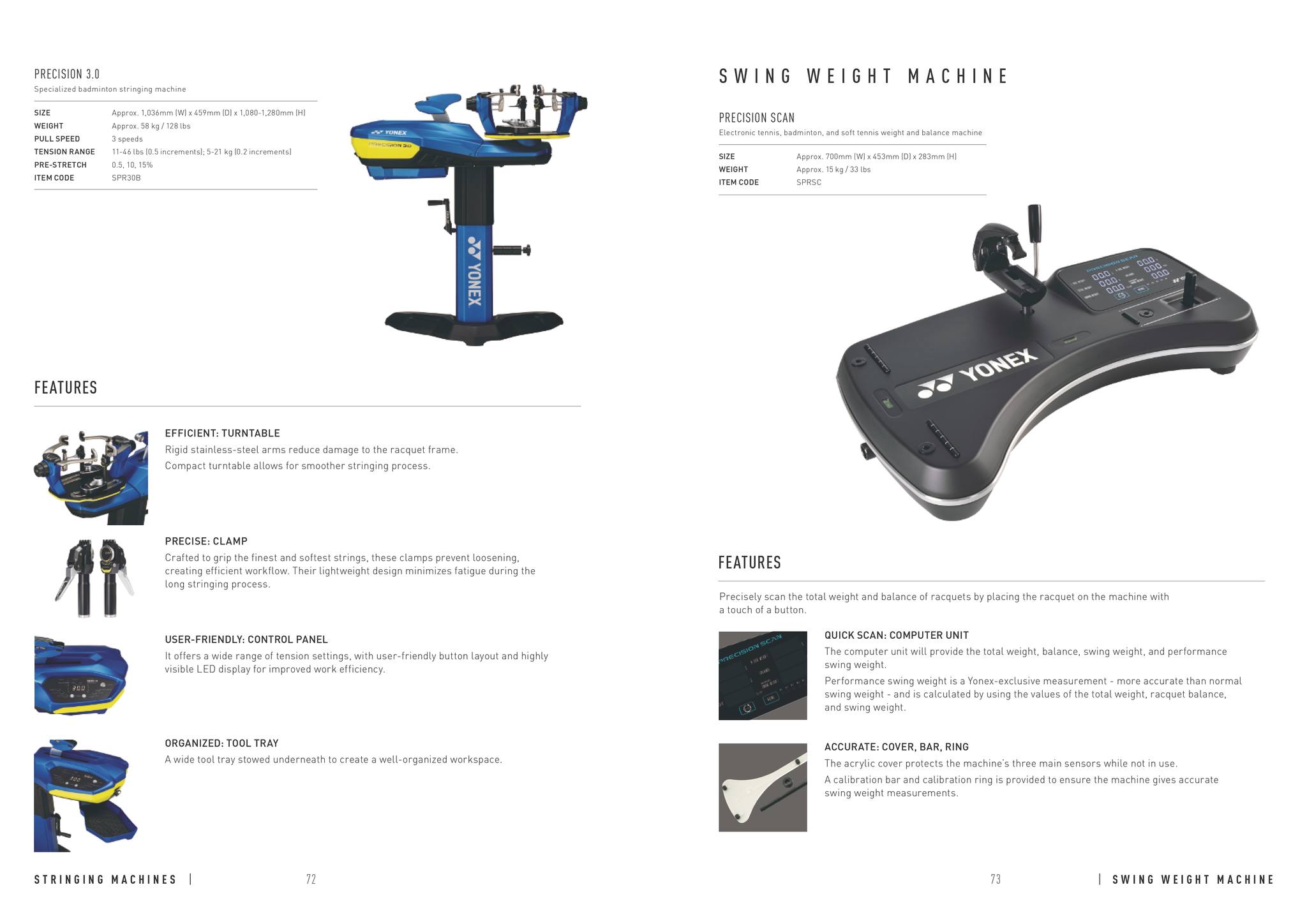Máy Đo Thông Số Vợt Tennis Yonex Precision Scan SPRSC