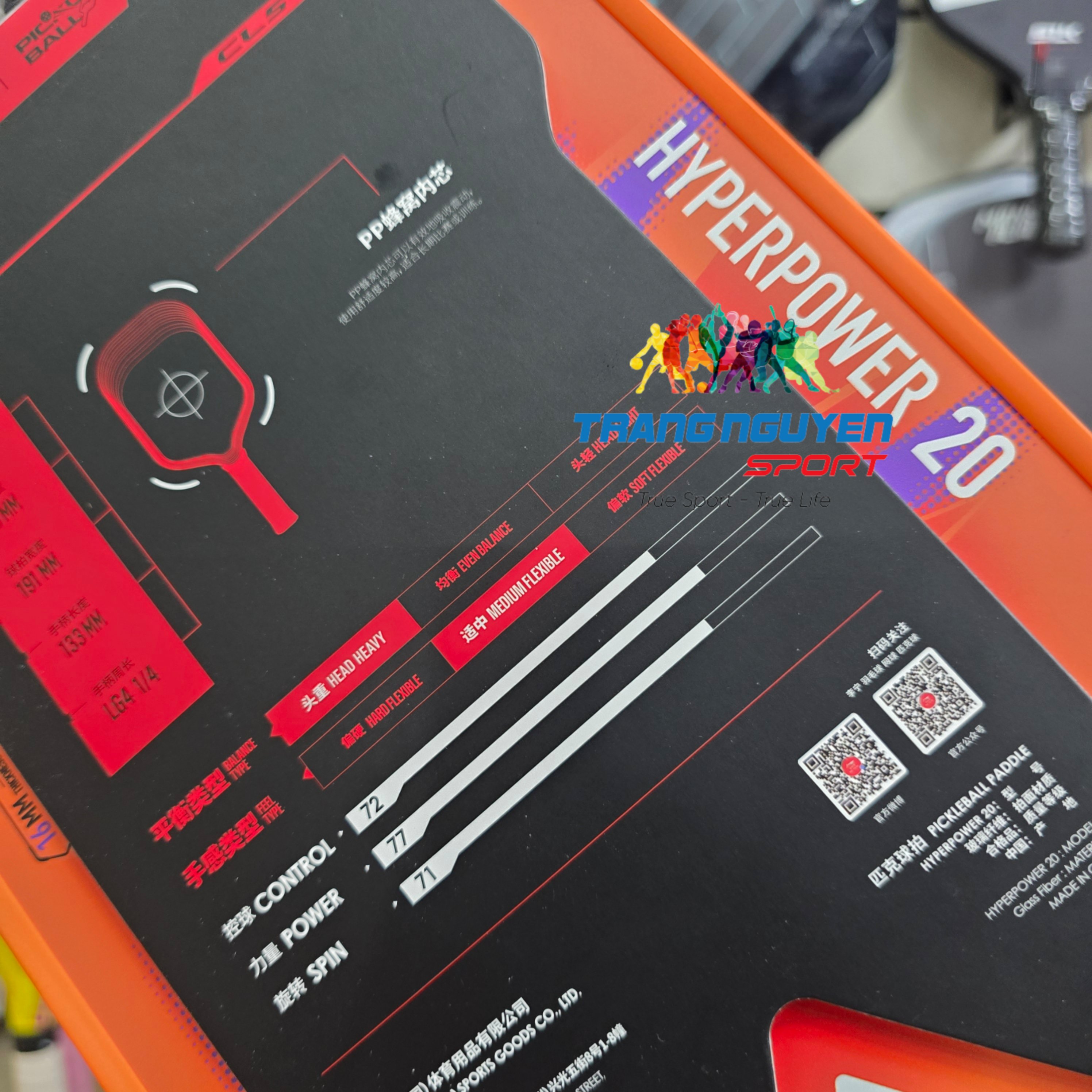 Vợt Pickleball Li-Ning Hyperpower 20 - Nhẹ, Thiên Công, Giá Tốt Nhất