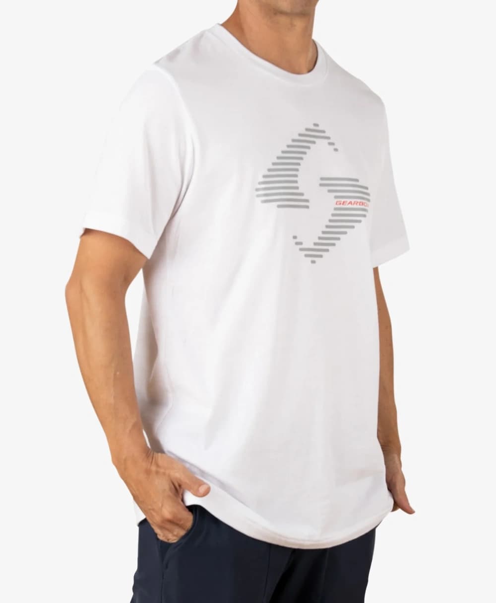 Áo Thun Cotton Nam Pickleball Màu Trắng - Tap