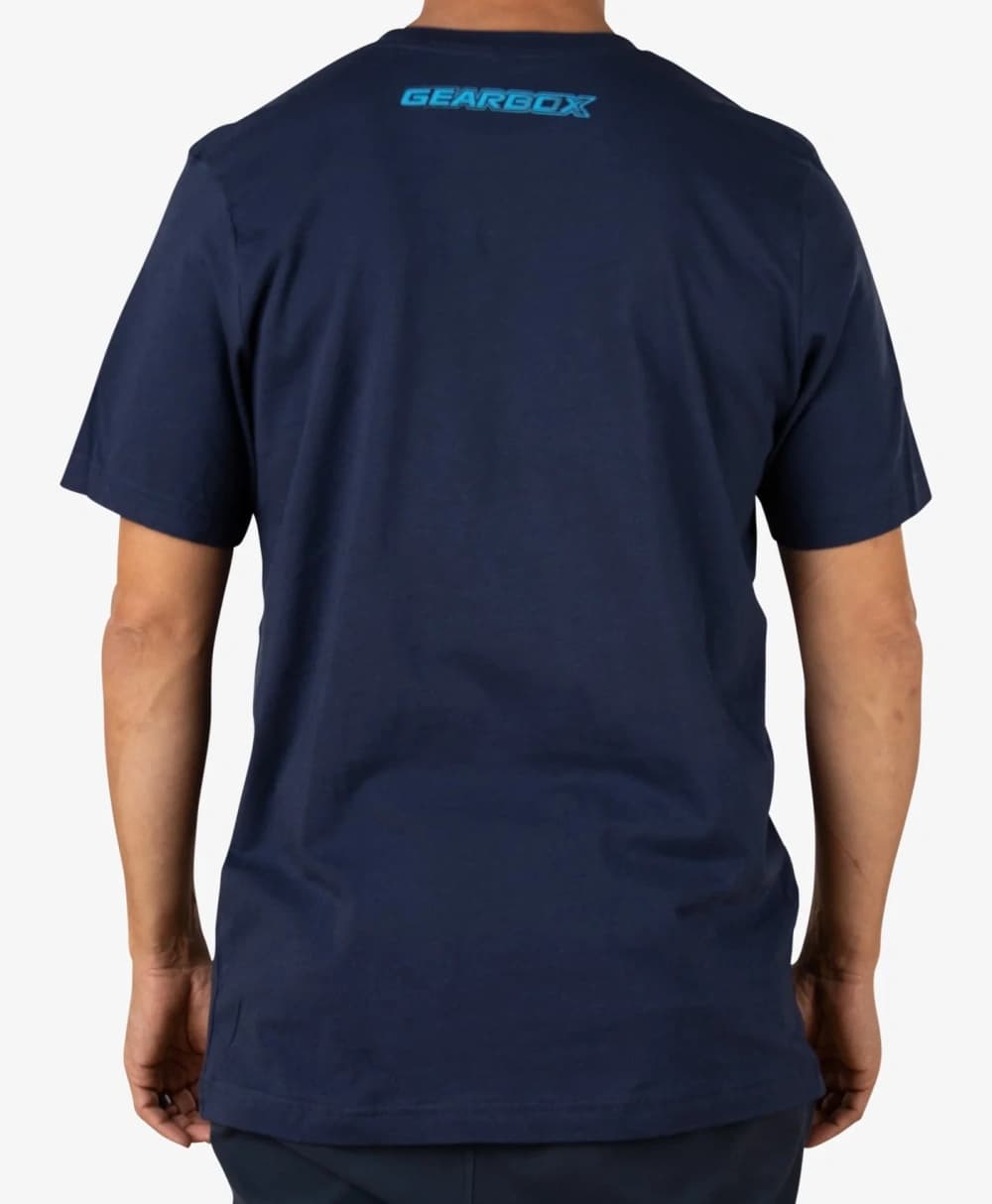 Áo Thun Cotton Nam Pickleball Màu Xanh Navy Đậm - Fade