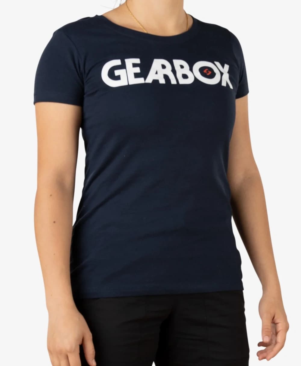 Áo Thun Cotton Nữ Pickleball Màu Xanh Navy - Tilt