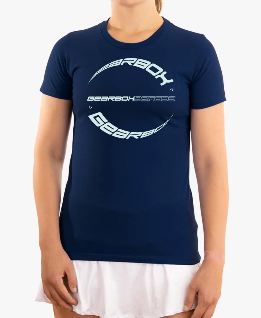 Áo Thun Cotton Nữ Pickleball Màu Xanh Navy - Vortex