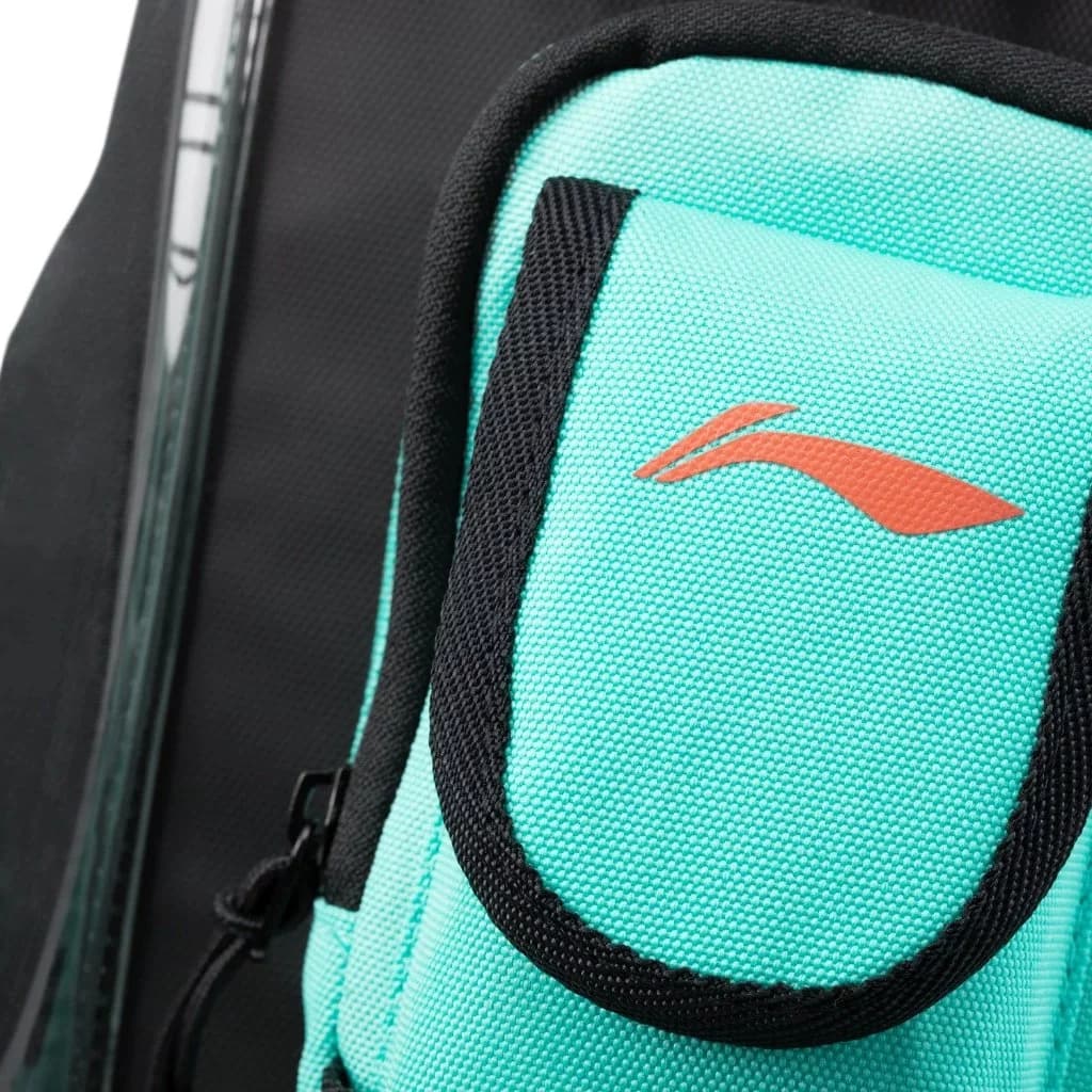 Balo Thể Thao Li-Ning - Balo Đựng Vợt Cầu Lông - Đen/Xanh | P-ABSS085-3