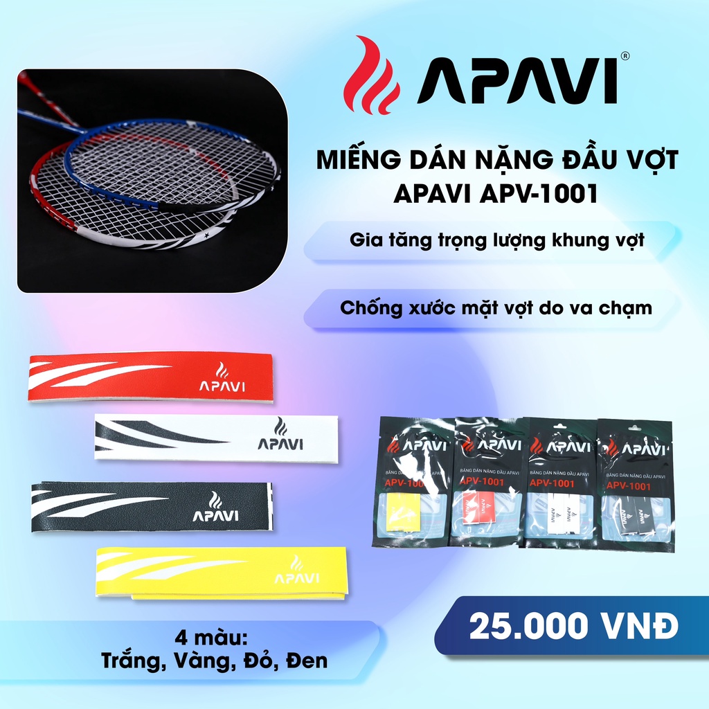 Băng Dán Giúp Nặng Đầu Vợt Cầu Lông APAVI APV-1001